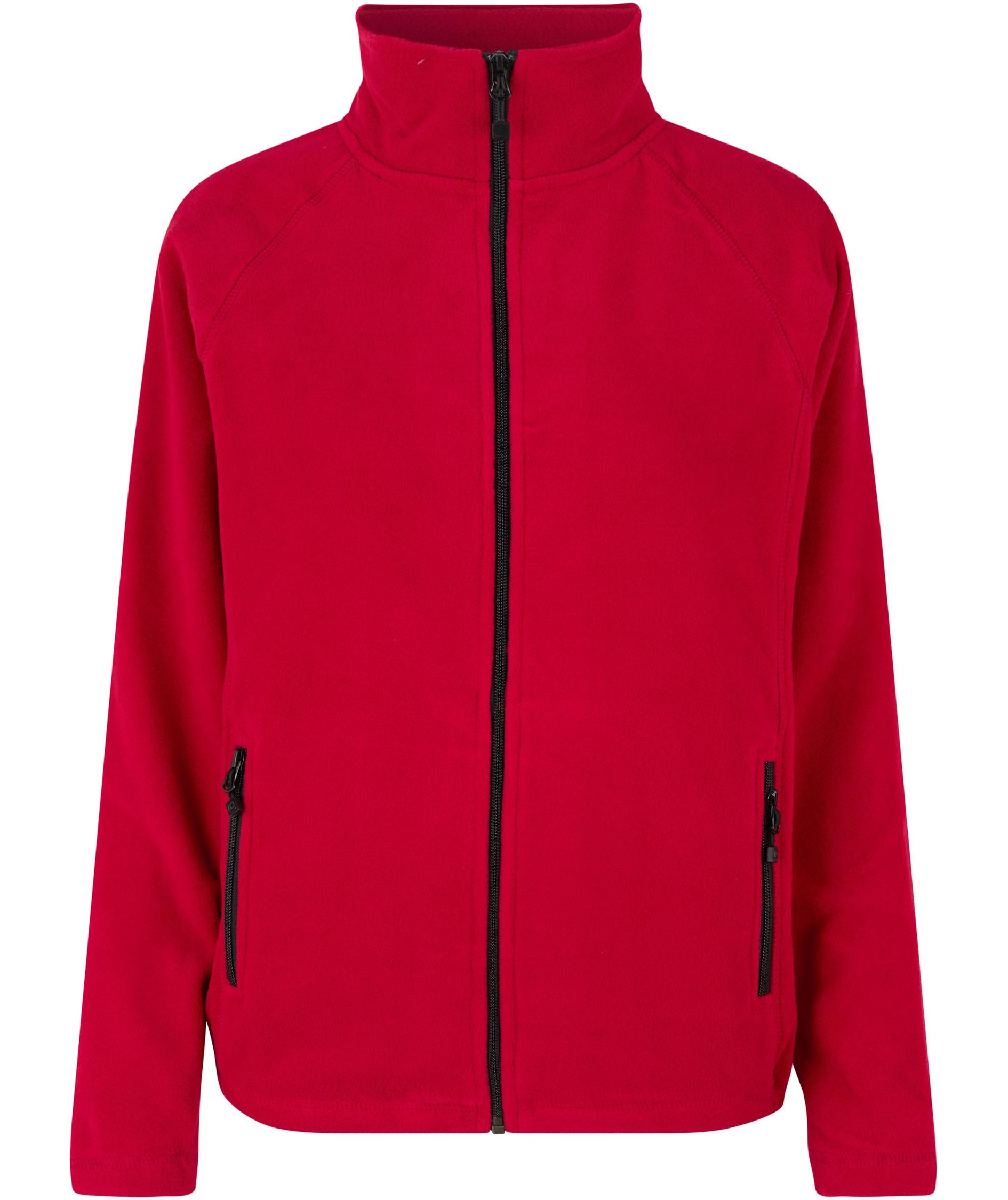 ID Microfleece Damen Strickjacke, Rot, Rot, swatch