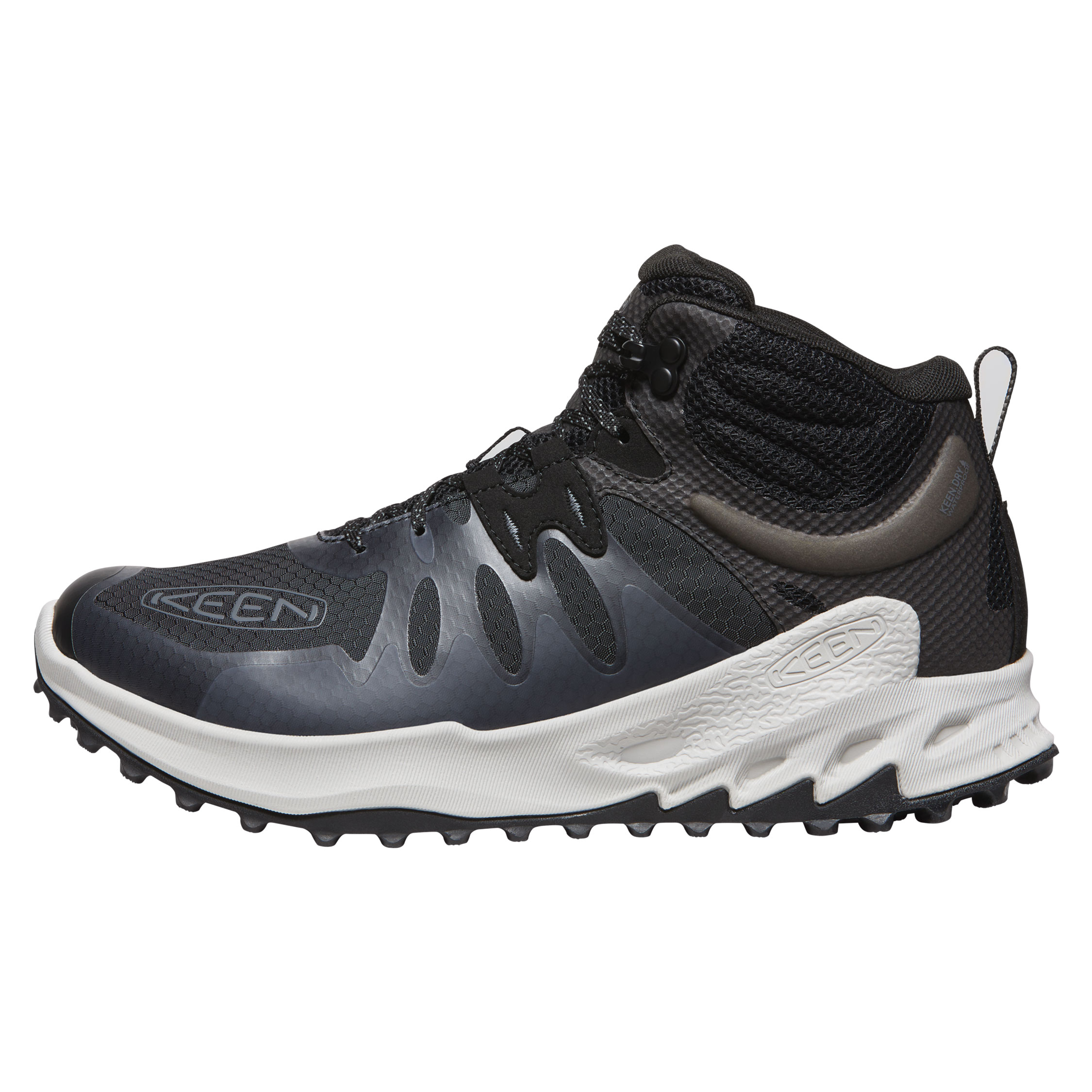 Keen Zionic Mid WP hiking boots, Black/Steel Grey, large image number 5