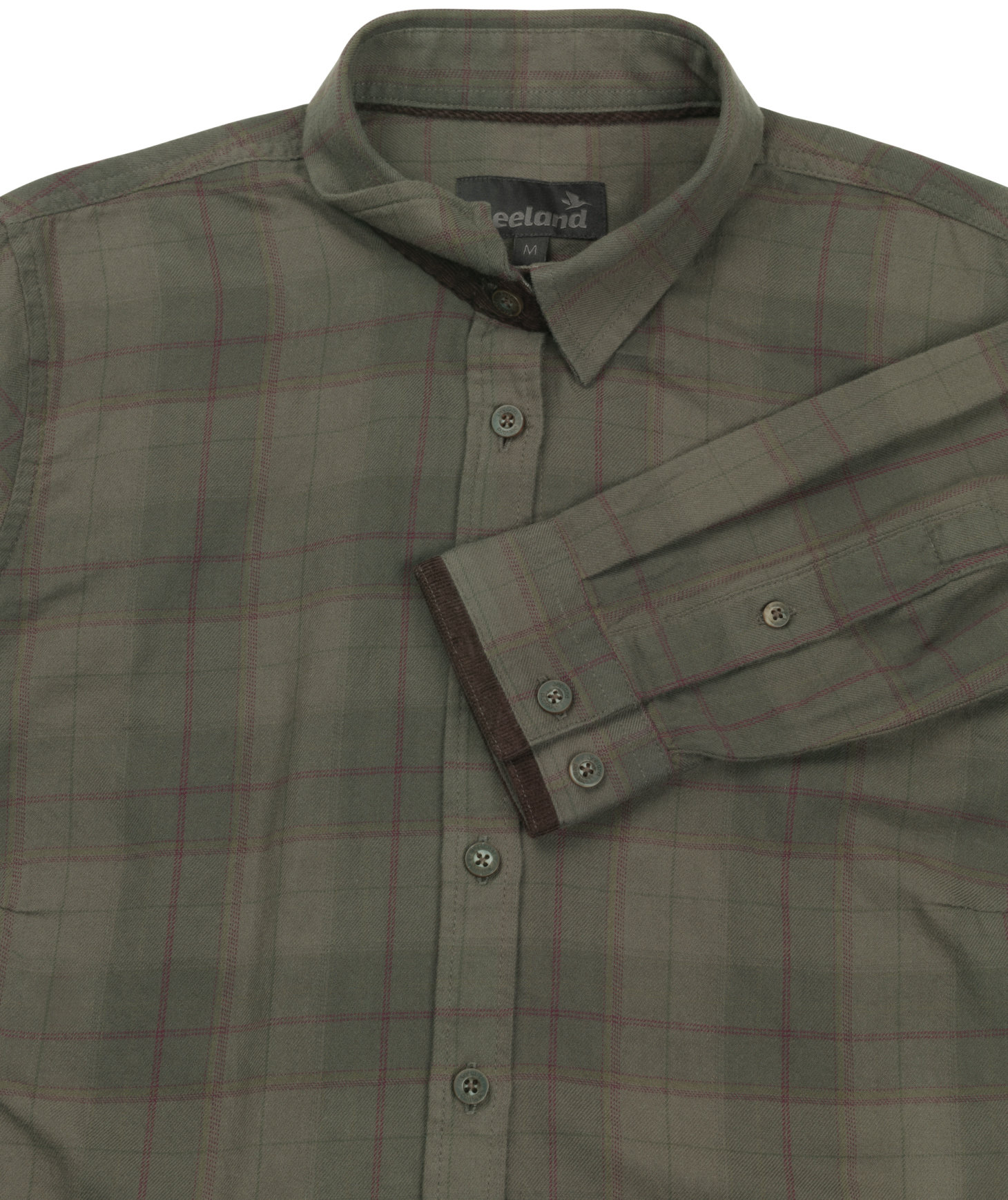 Seeland Range women's flannel shirt, Pine green check, large image number 2