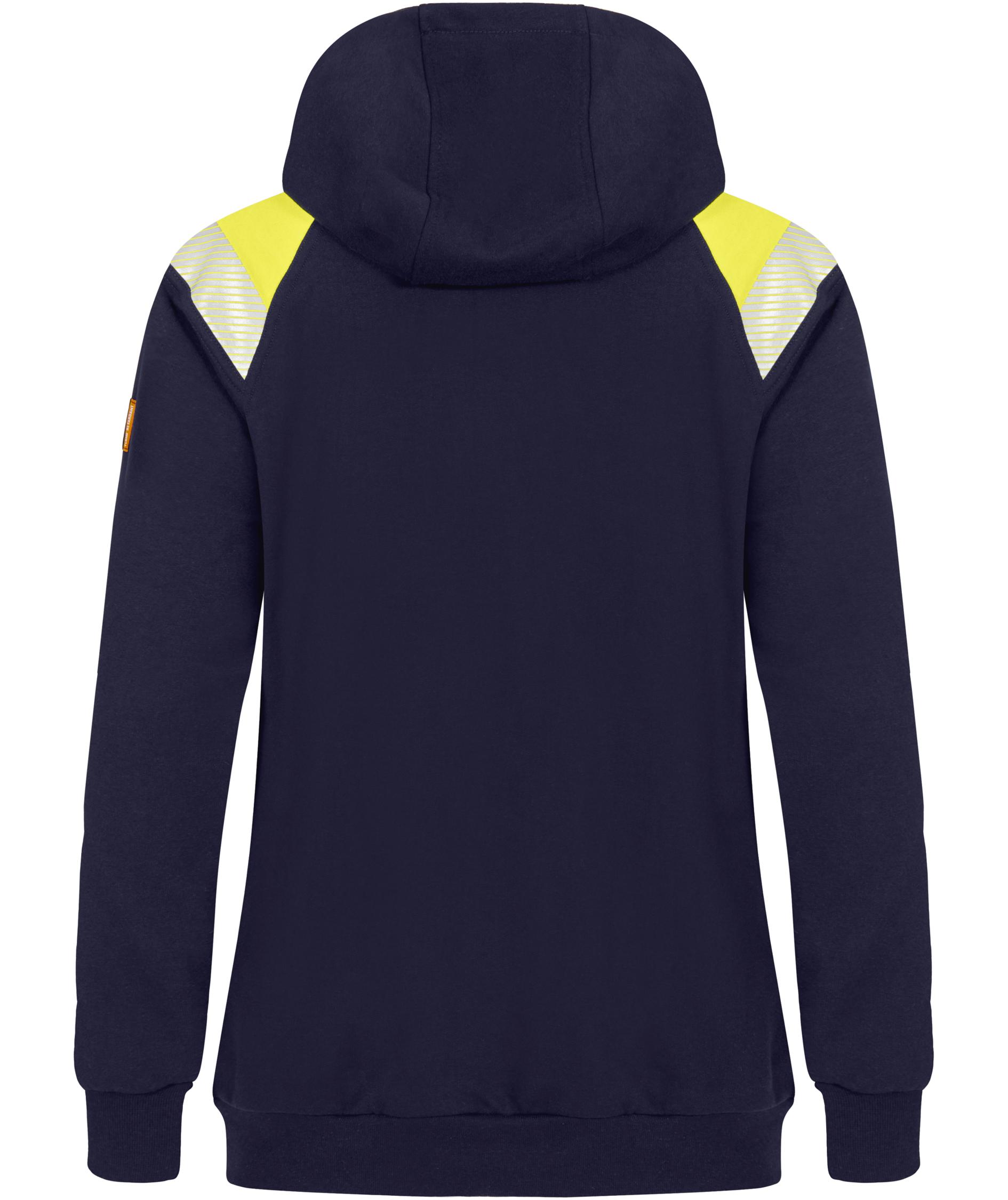 Tranemo FR Damen Hoodie, Hi-Vis gelb/marine