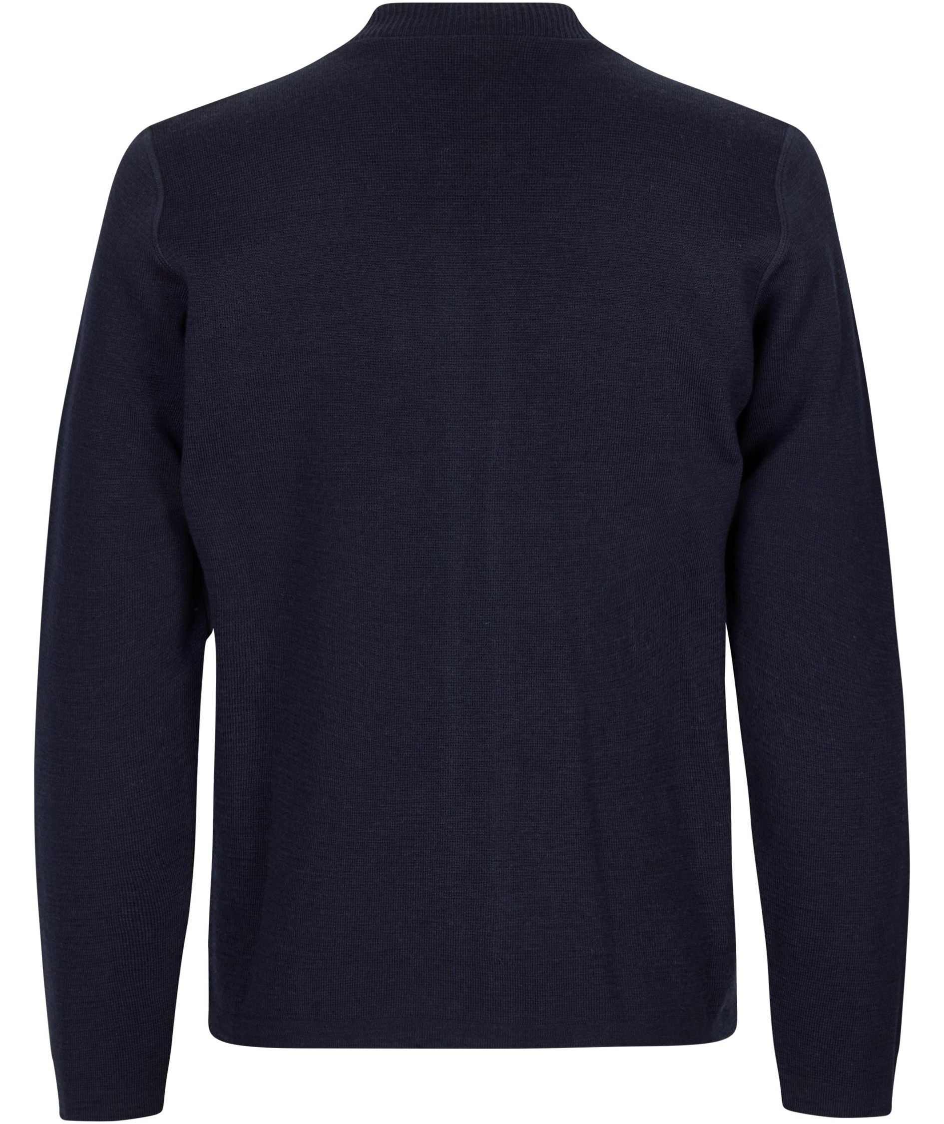 ID stickad cardigan, Marinbl&aring;