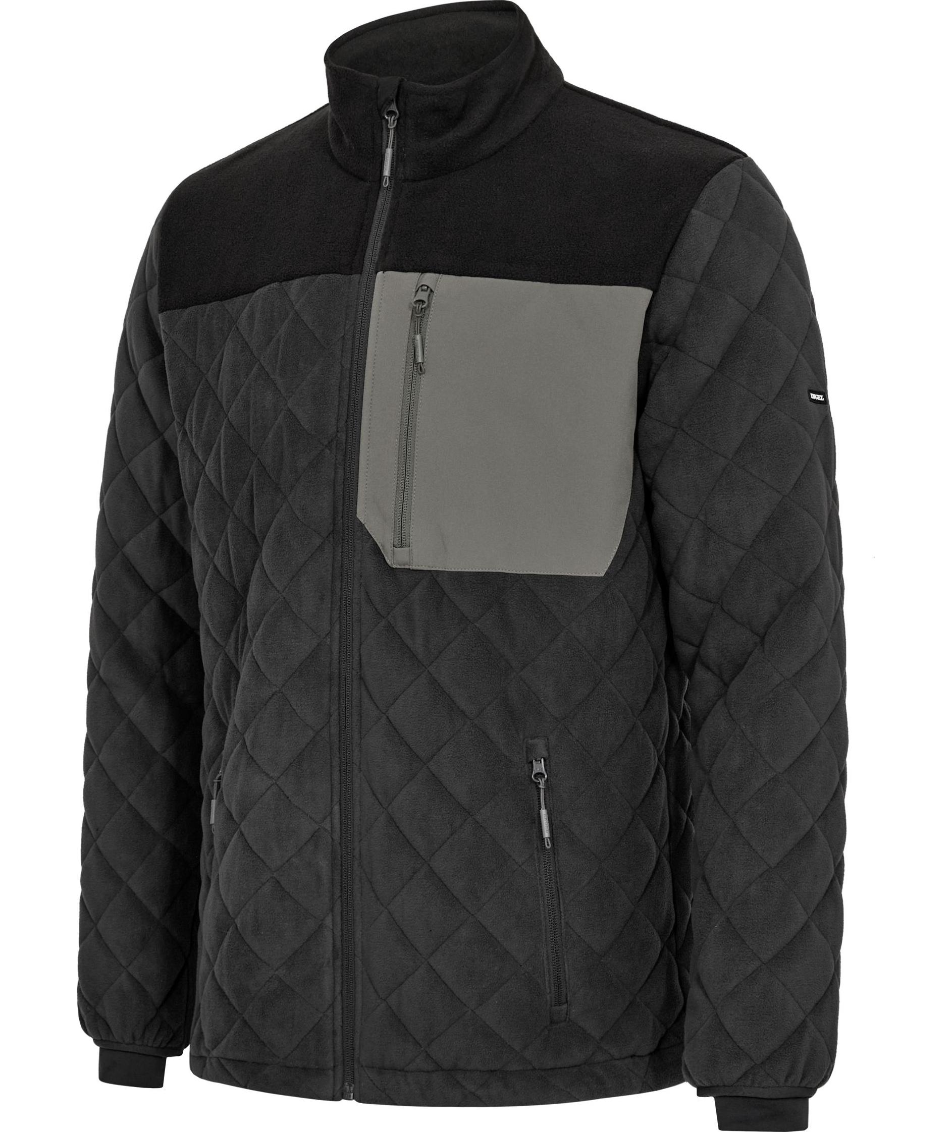 Engel Entire vadderad fleecejacka, Anthracite Grey/Black, large image number 5