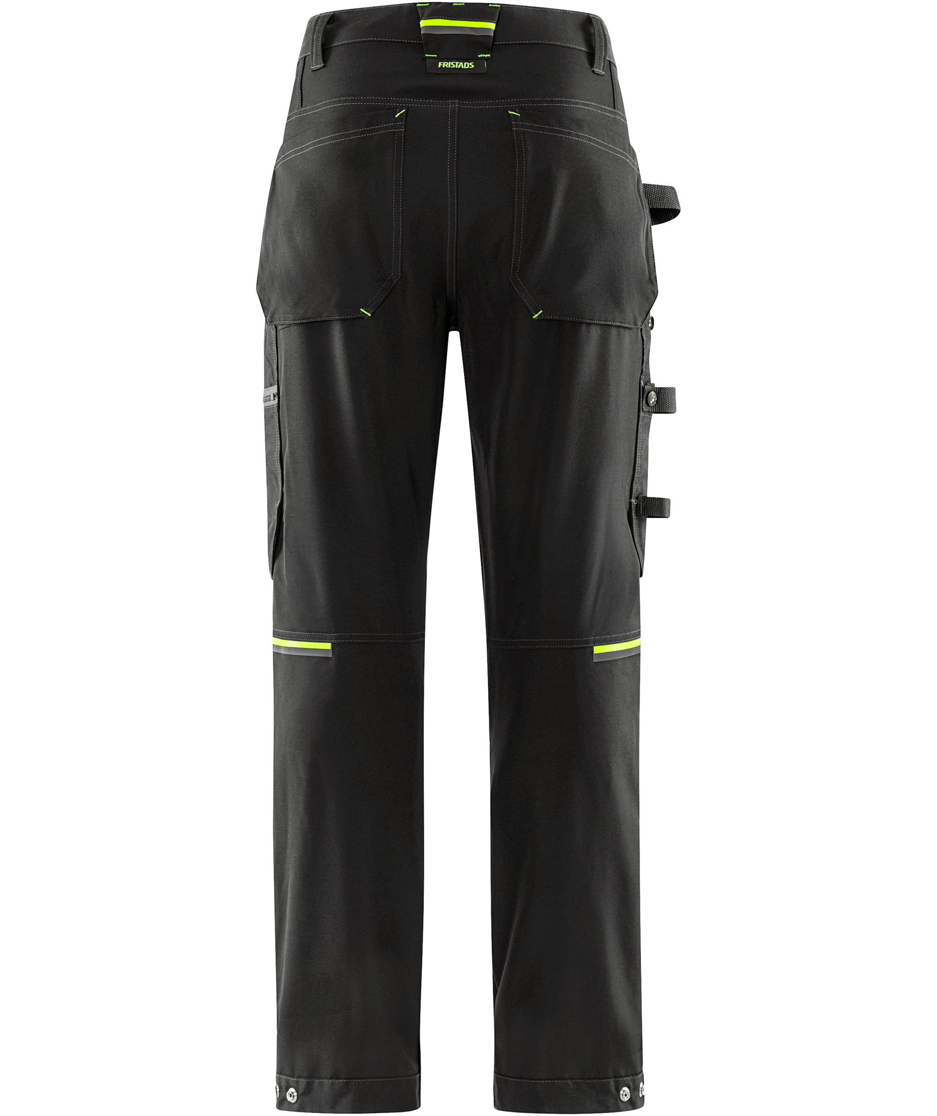 Fristads Flex h&aring;ndverksbukse 2801 GHST full stretch, Svart, large image number 3