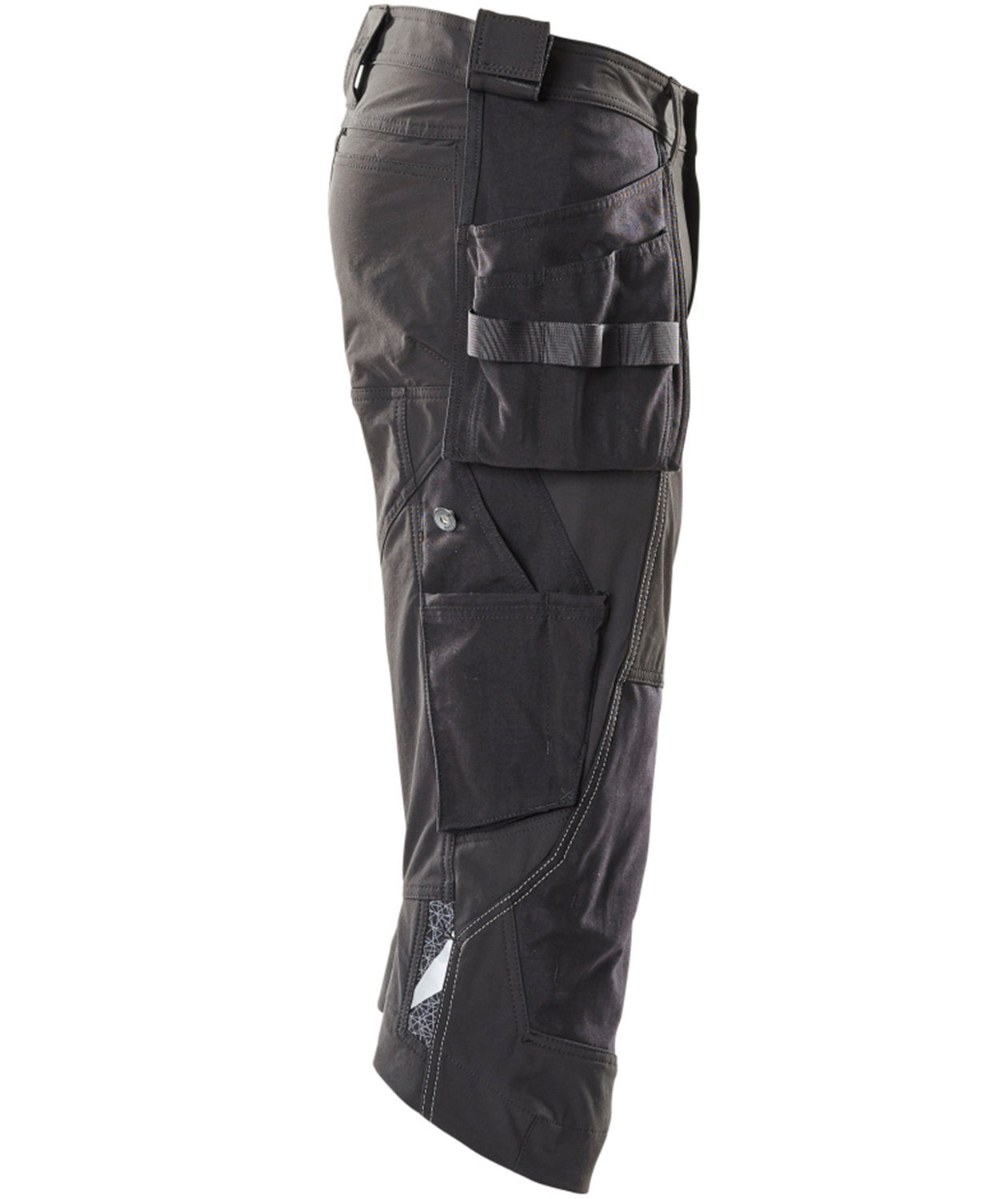 Mascot Accelerate h&aring;ndverkerknickers full stretch, Svart, large image number 2