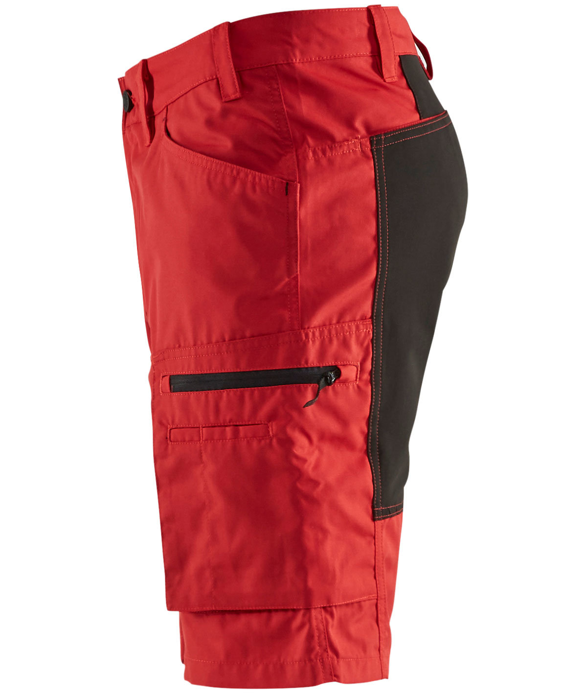 Bl&aring;kl&auml;der Unite arbeidsshorts, R&oslash;d/Svart, large image number 3