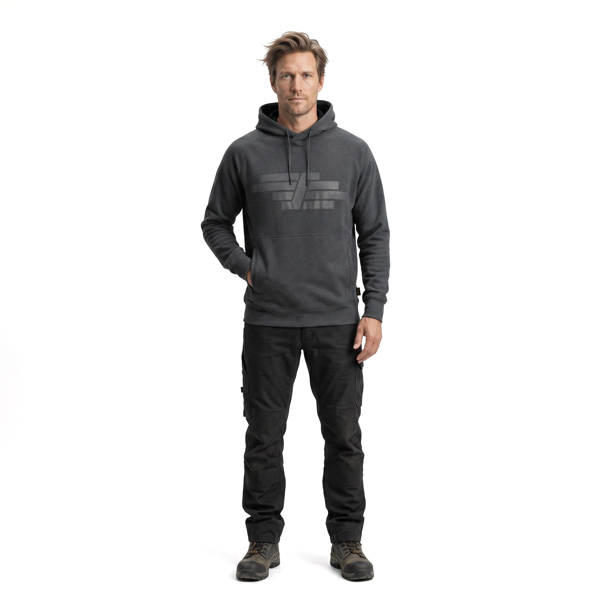 Snickers AllroundWork Polartec&reg; frott&eacute; Hoodie 8075, Steel Grey, large image number 2