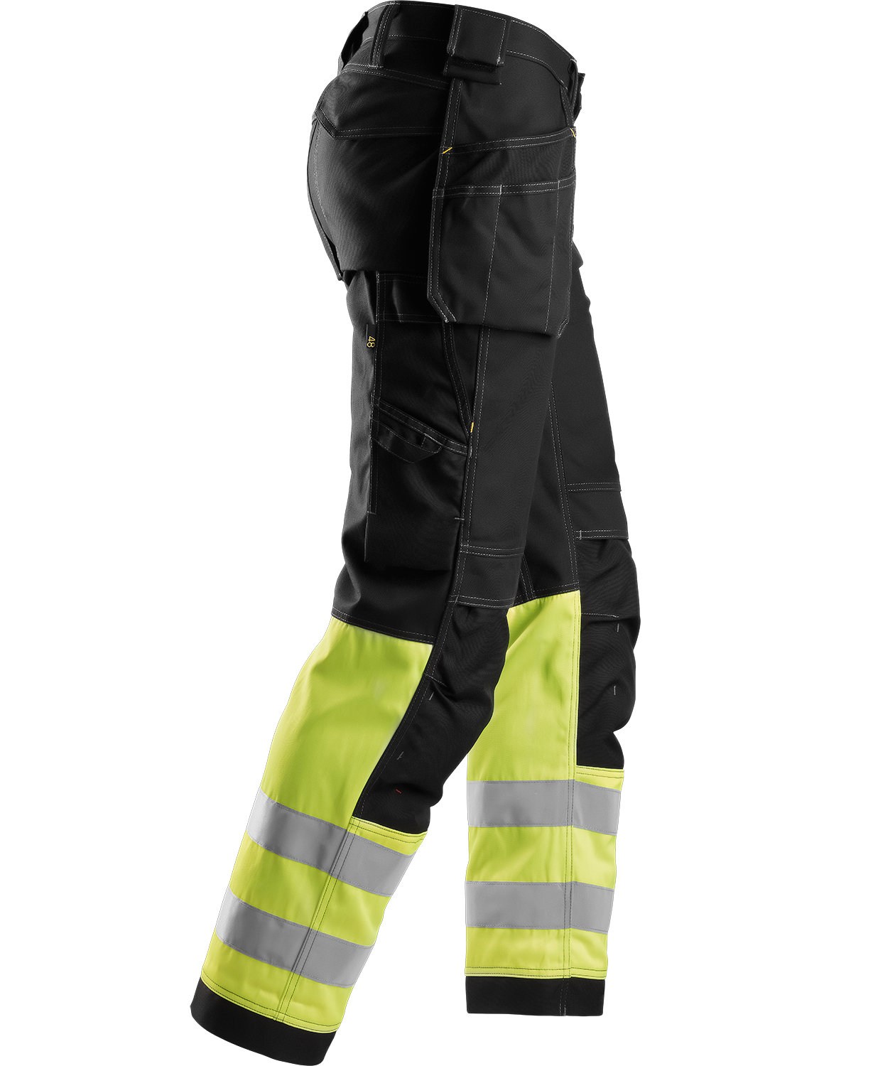 Snickers h&aring;ndverkerbukse 3235, Svart/Gul, large image number 3