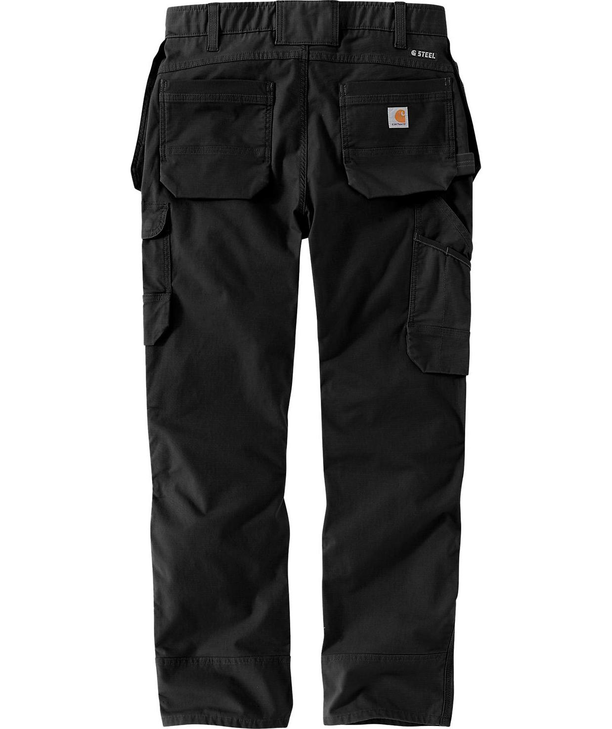 Carhartt Steel cargo hantverksbyxa, Black, large image number 2