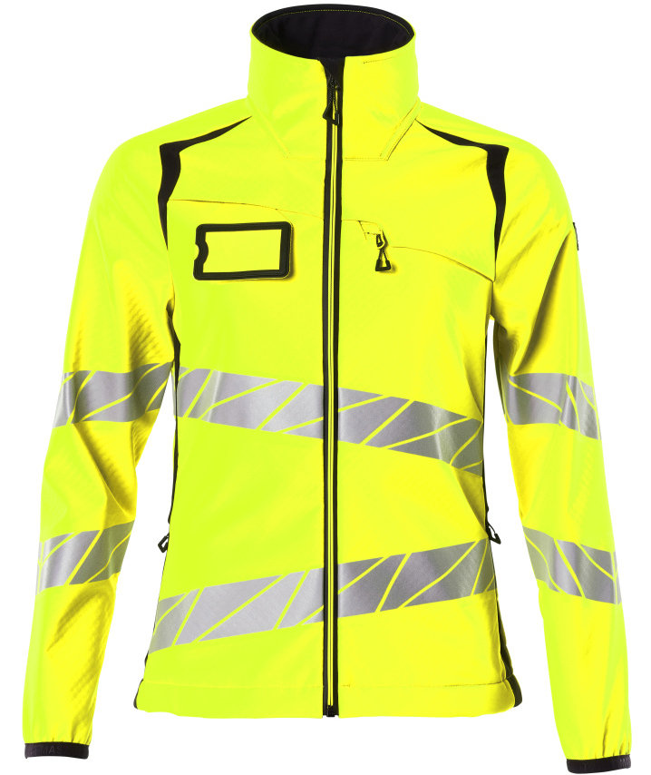 Mascot Accelerate Safe dame softshelljakke, Hi-Vis Gul/M&oslash;rk Marine, Hi-Vis Gul/M&oslash;rk Marine, swatch