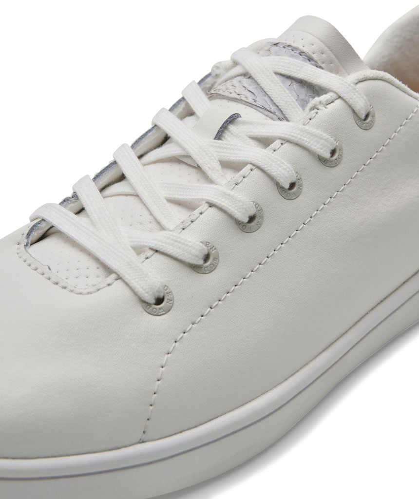 Woden Jane Leather III women's sneakers, White, large image number 7