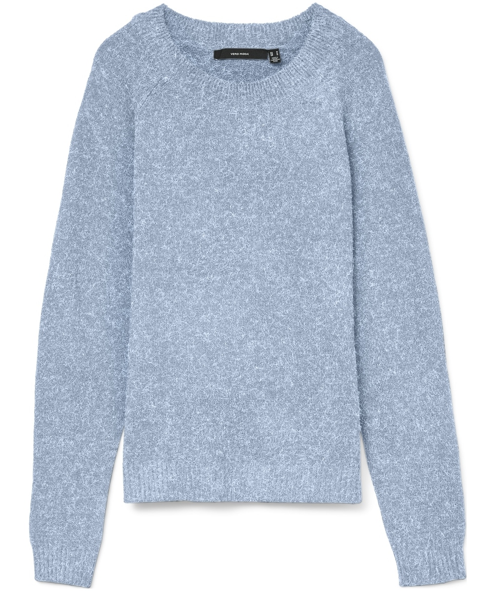 Vero Moda VMDOFFY stickad tr&ouml;ja dam, Cashmere Blue