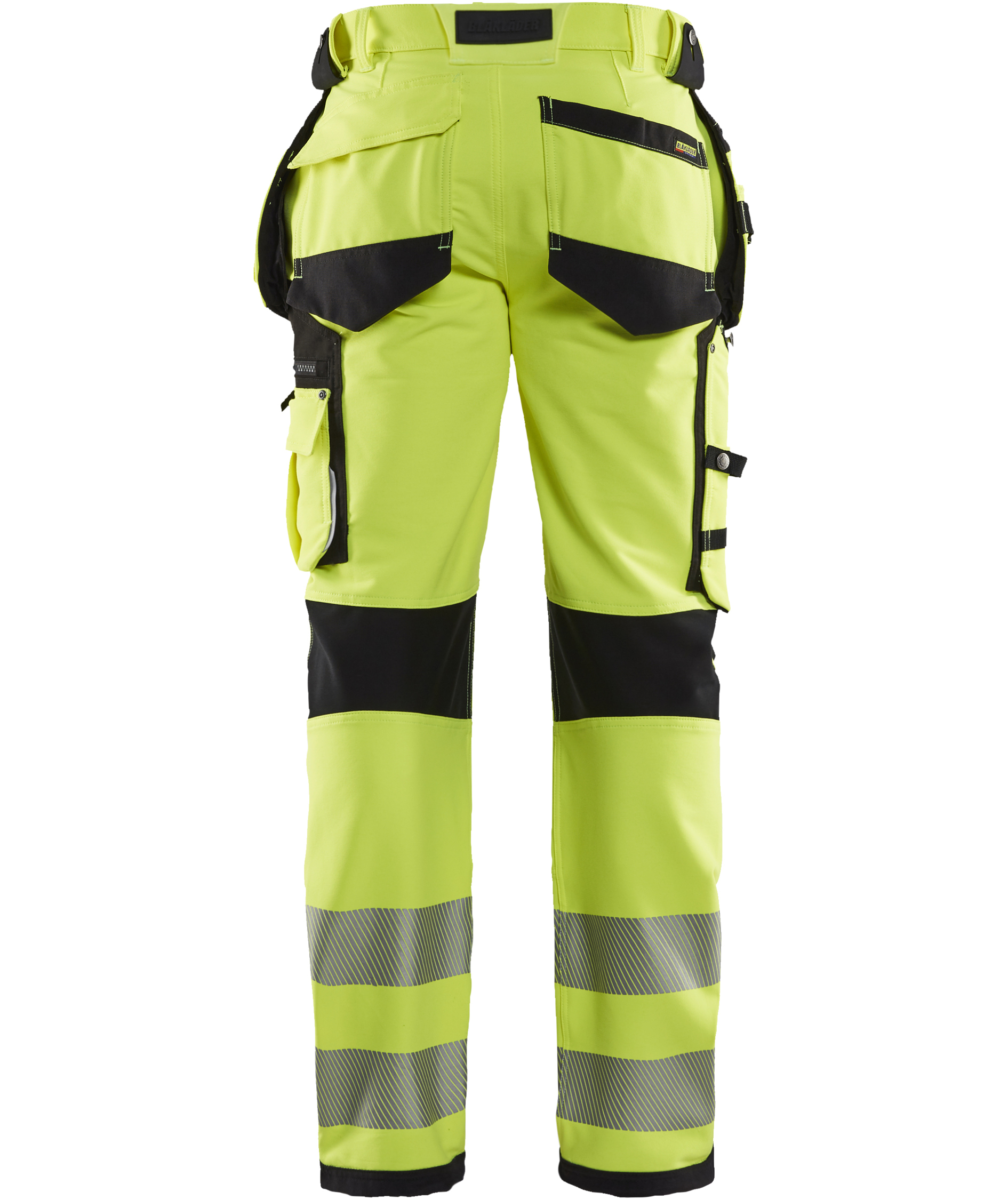 Bl&aring;kl&auml;der hantverksbyxa full stretch, Varsel Gul/Svart, large image number 2