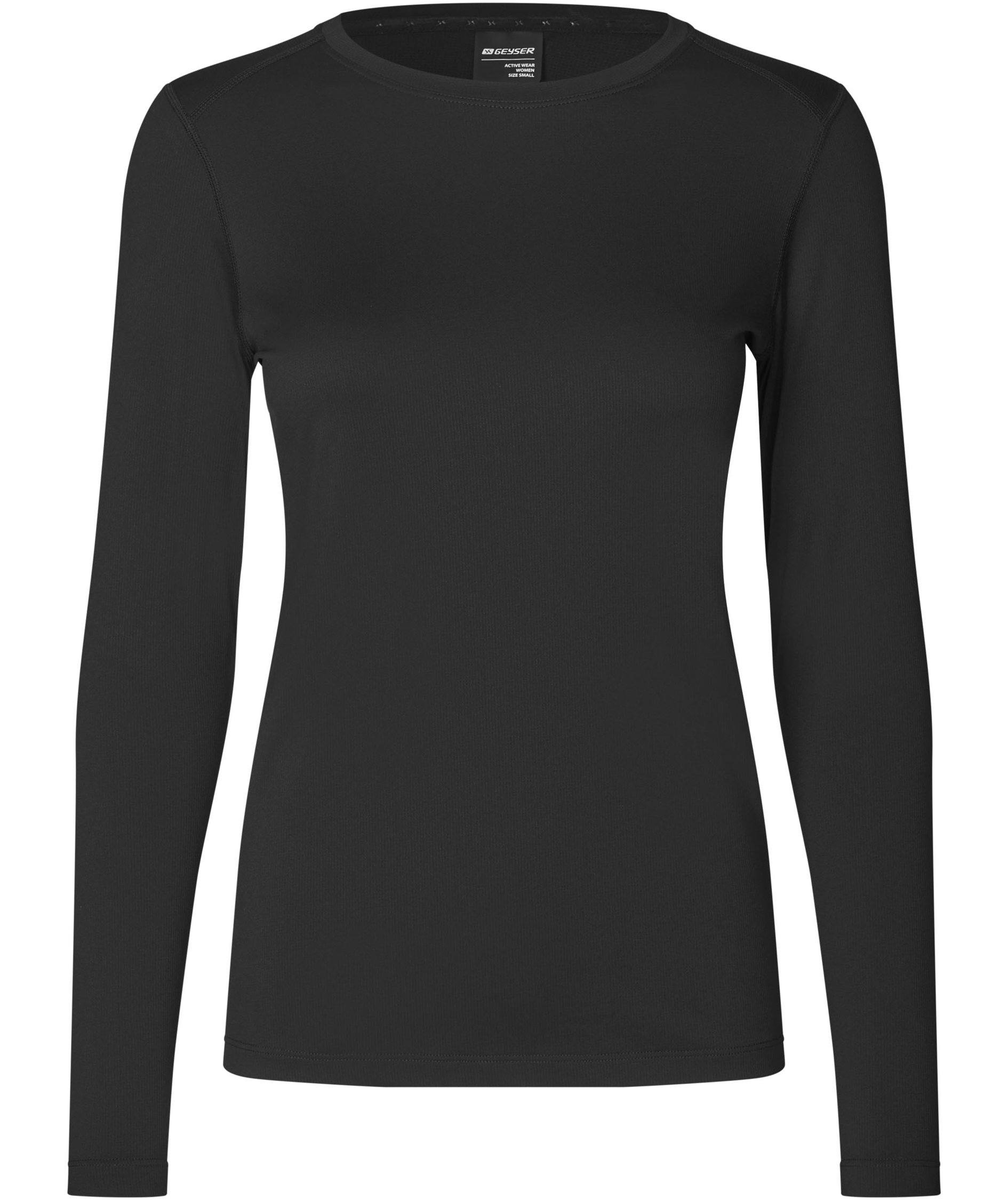 GEYSER&nbsp;Active l&aring;ng&auml;rmad T-shirt dam, Svart