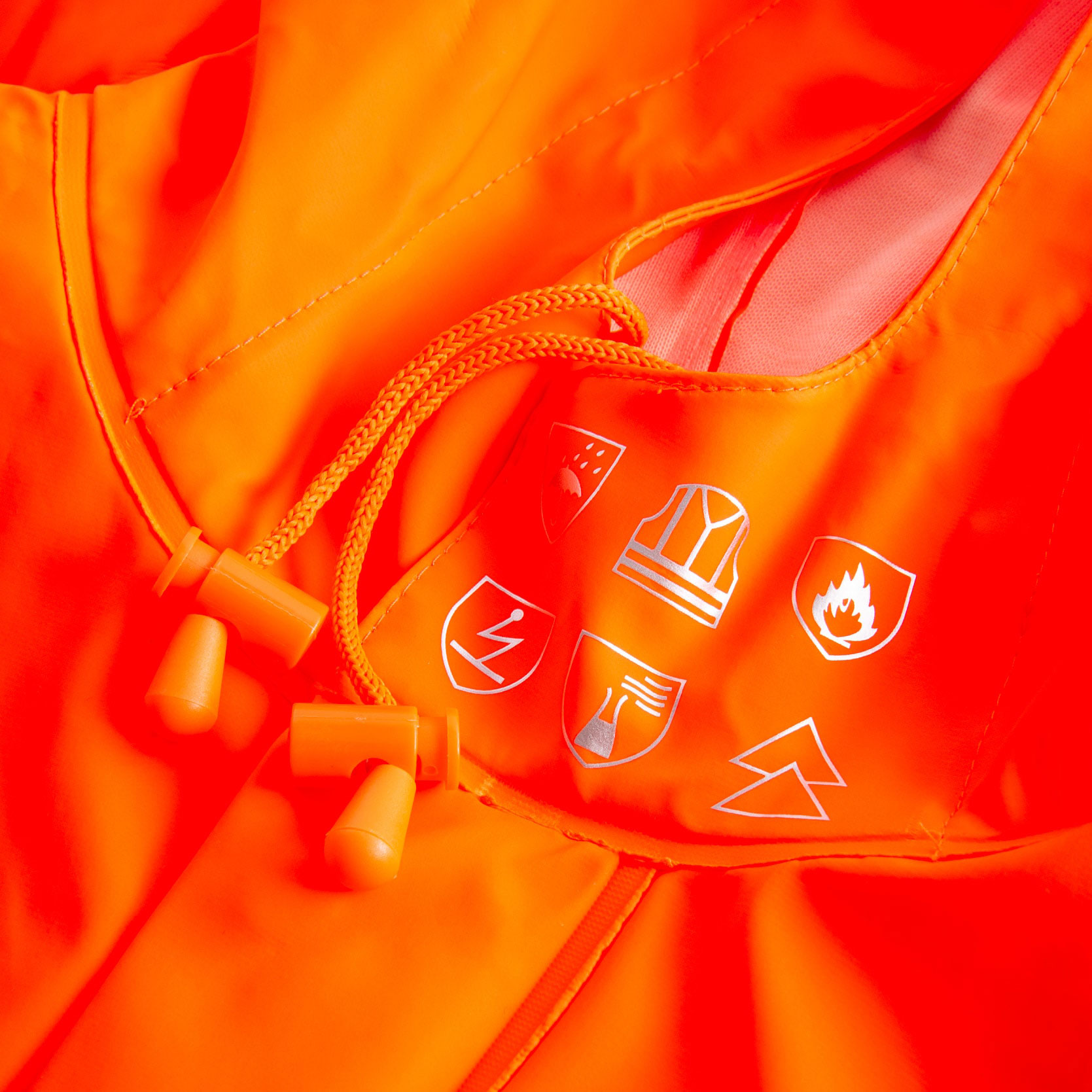 Lyngs&oslash;e Multinorm Regenoverall, Hi-vis Orange, large image number 2