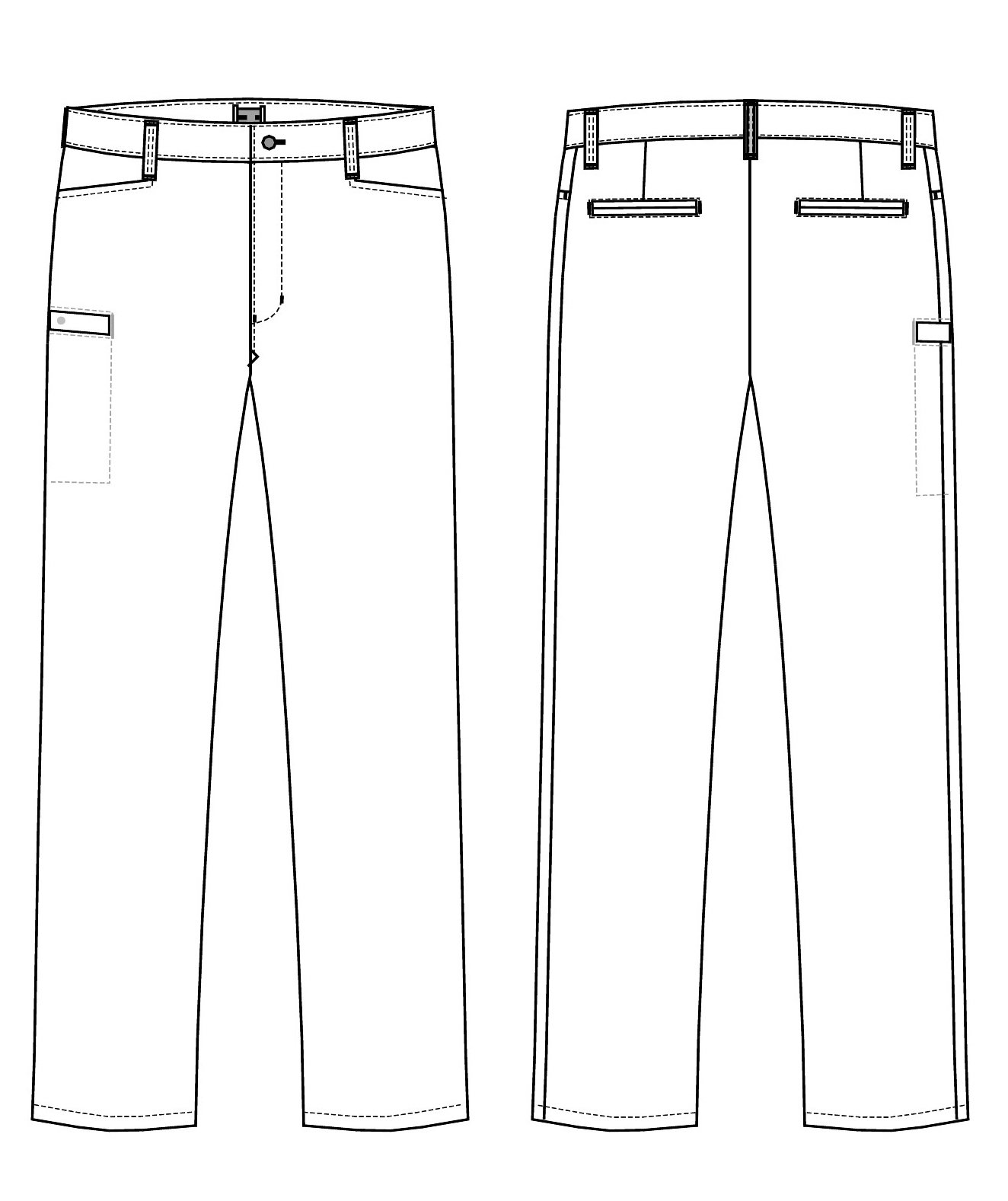 Kentaur ekstra lang chino dam, Vit