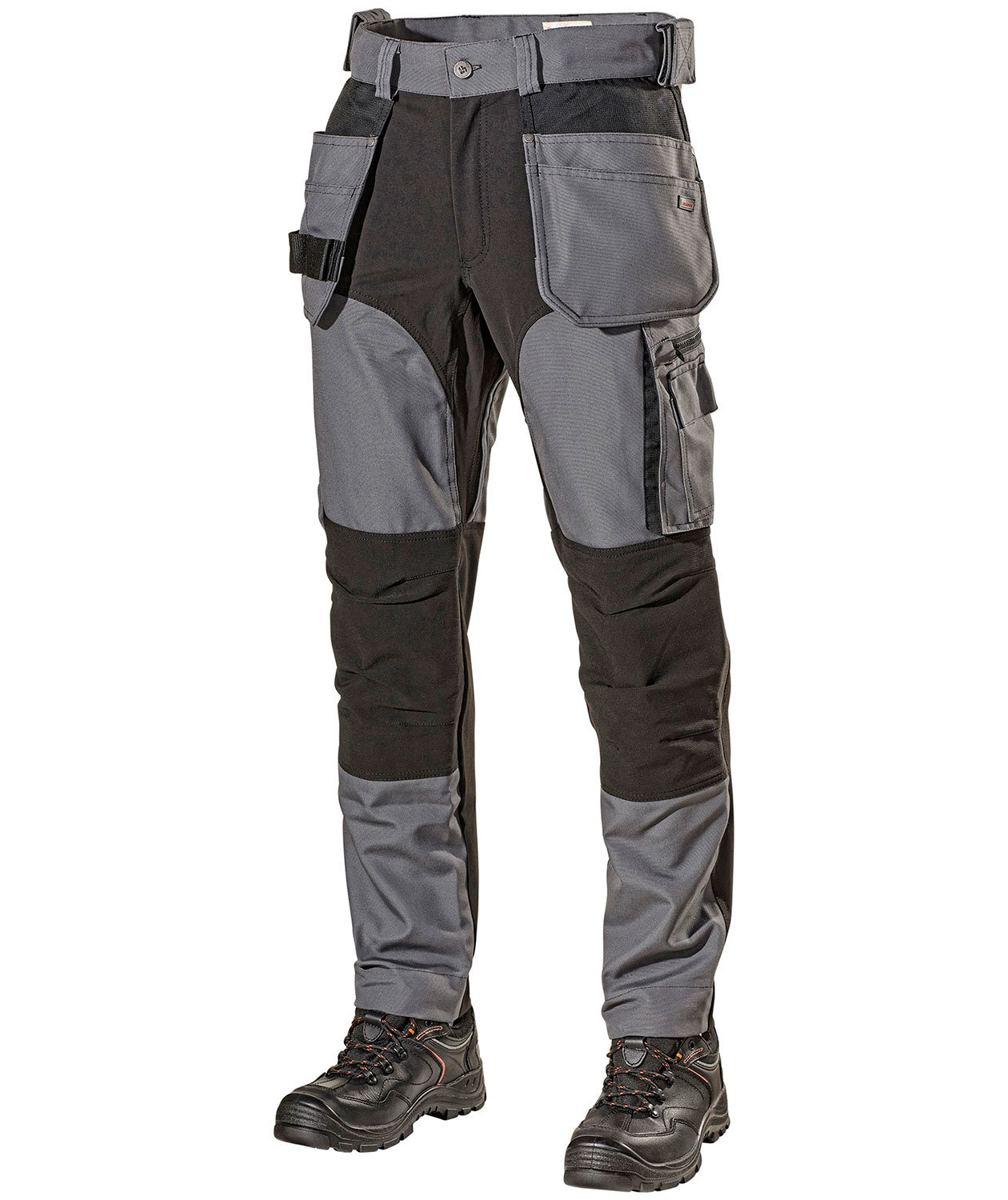 L.Brador Handwerkerhose 1052PB, Grau/Schwarz, Grau/Schwarz, swatch