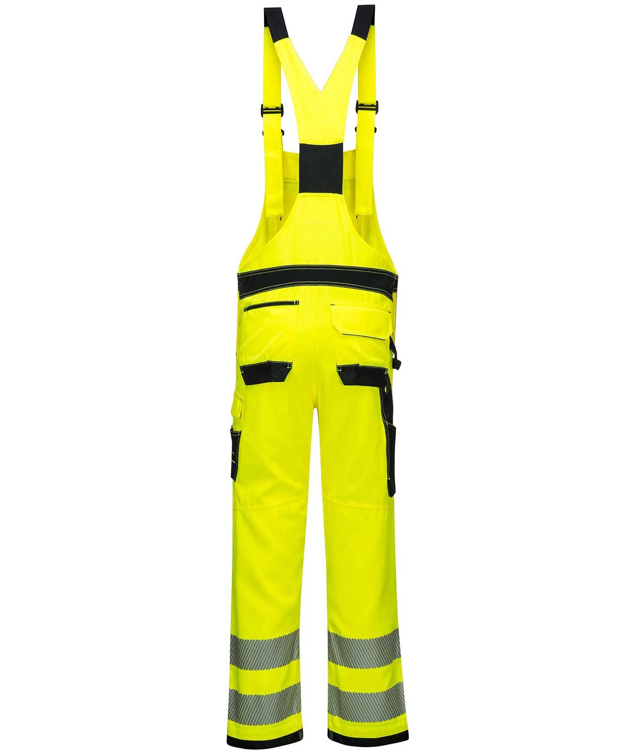 Portwest PW3 arbetsh&auml;ngselbyxa, Varsel Gul/Svart