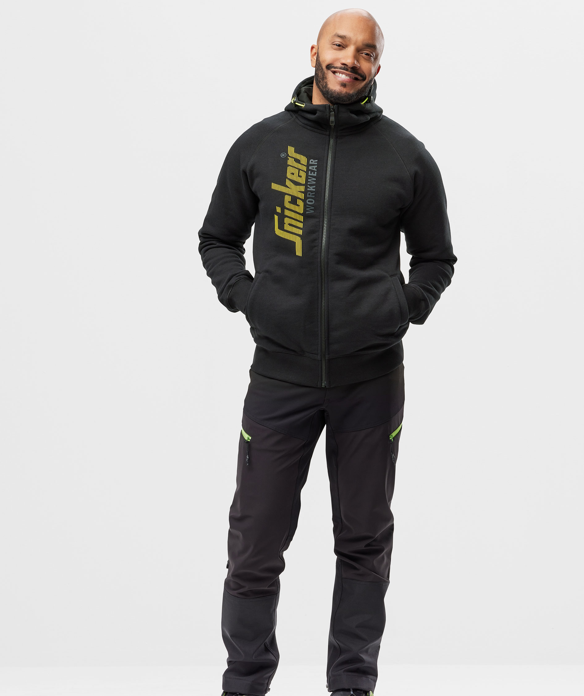 Snickers Logo hettegenser med glidel&aring;s 2846