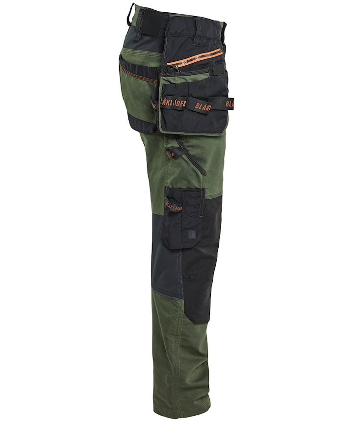 Bl&aring;kl&auml;der Striker h&aring;ndverksbukse, Skogsgr&oslash;nn/Rust, large image number 2