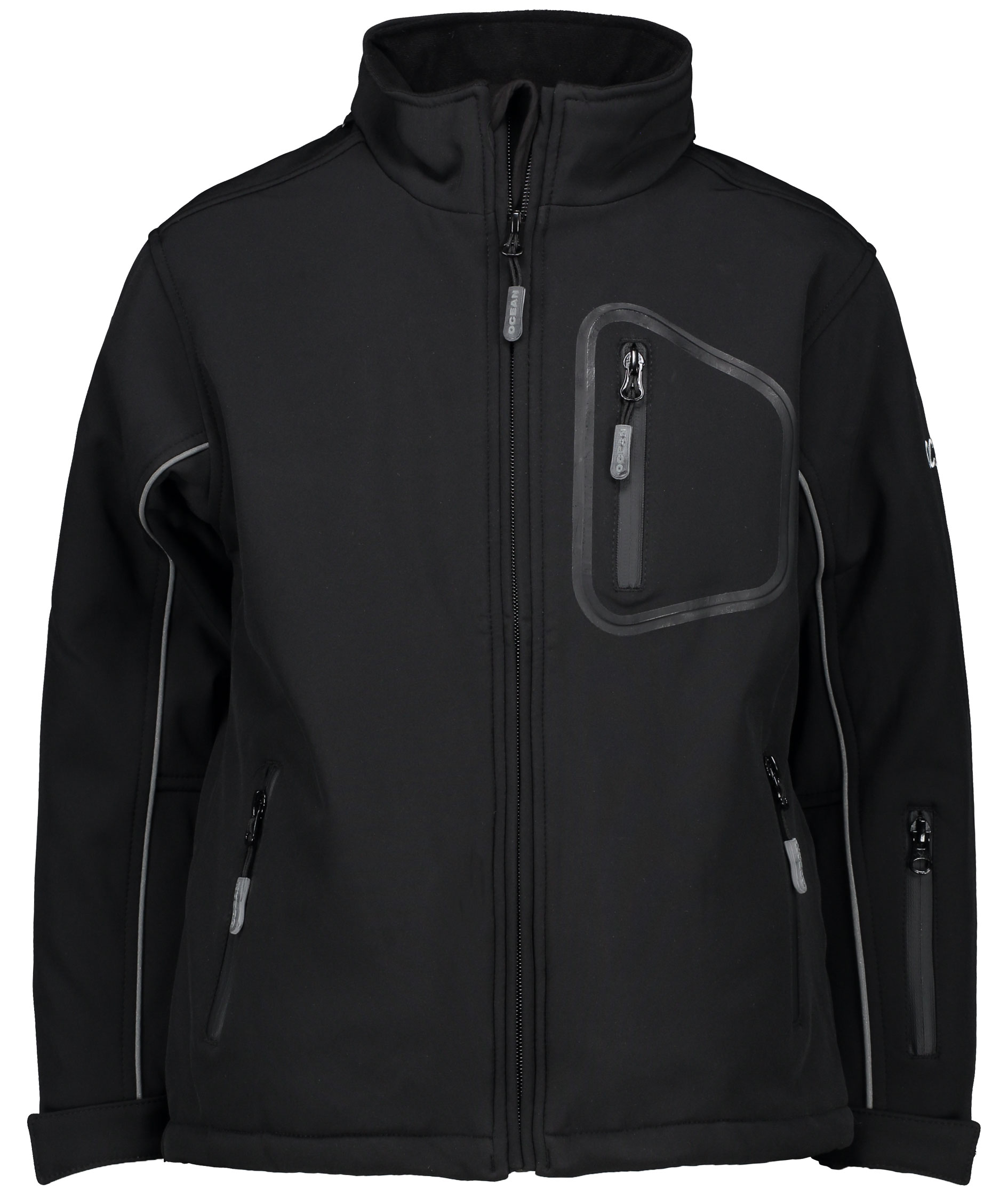 Ocean softshelljacka till barn, Svart