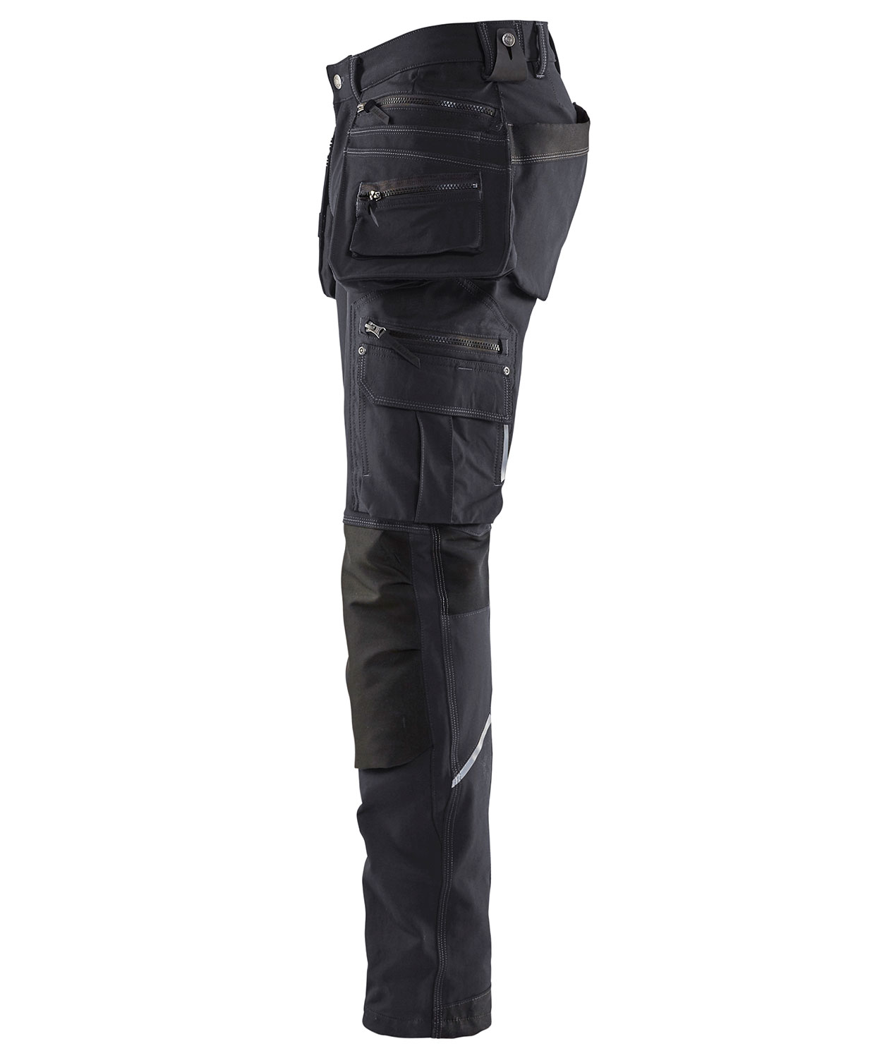 Bl&aring;kl&auml;der X1900 h&aring;ndv&aelig;rkerbukser full stretch, M&oslash;rkegr&aring;/Sort, large image number 3