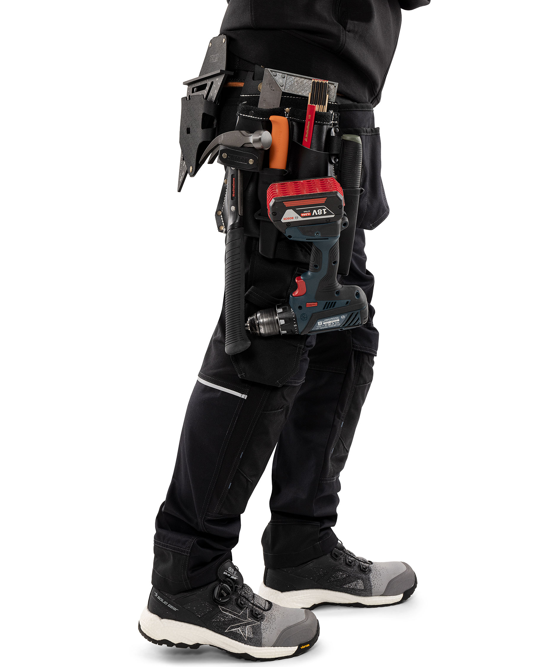 Fristads Snikki tool holder 9350 LTHR, Black, Black, large image number 3