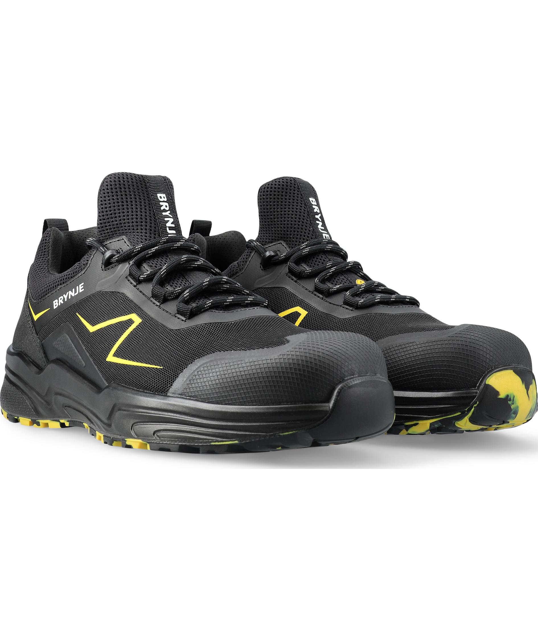 Brynje Bolt safety shoes S1PL, Black/Yellow, large image number 3
