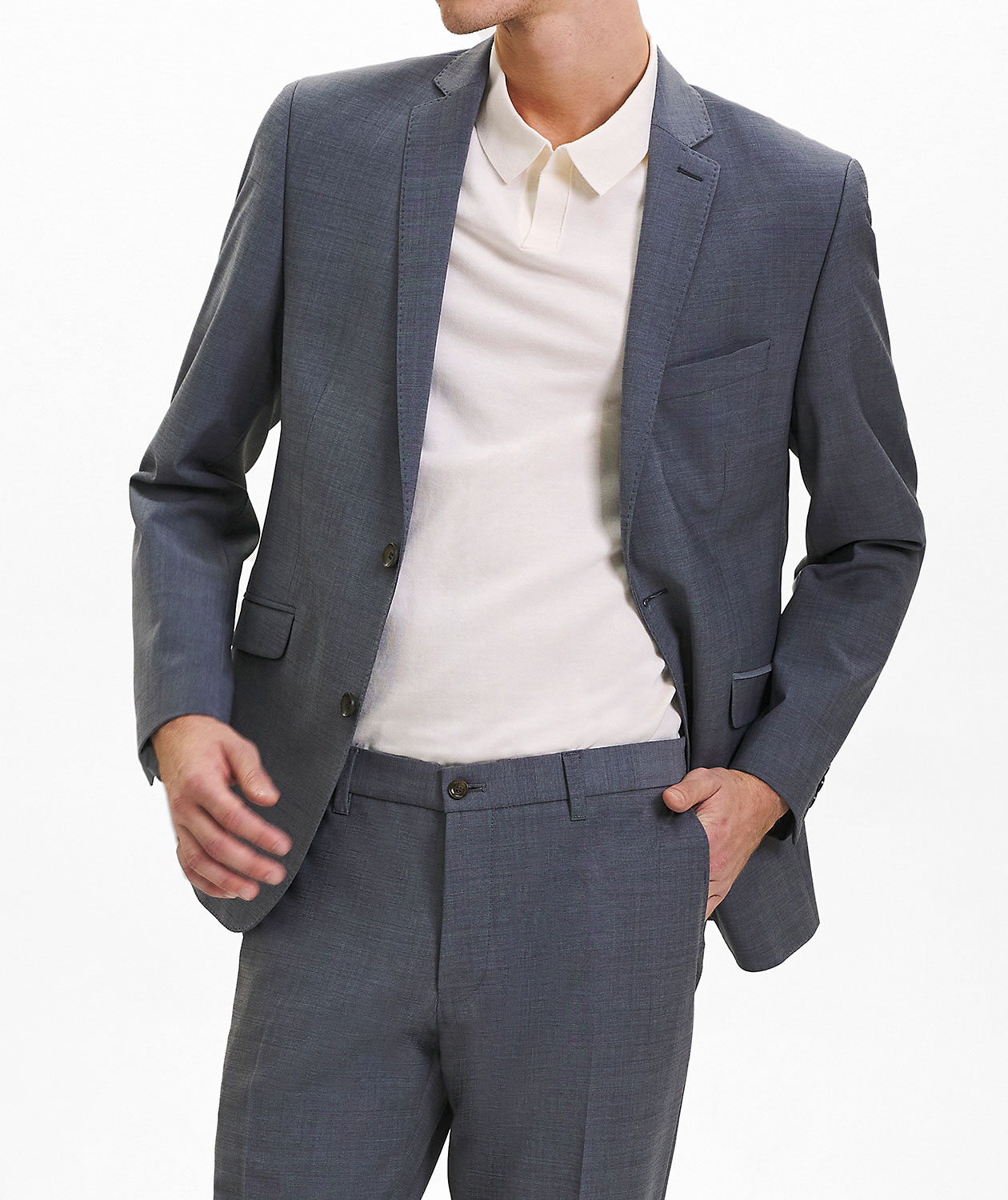 Sunwill Weft Stretch Modern fit ull kavaj, Mellangr&aring;, large image number 1