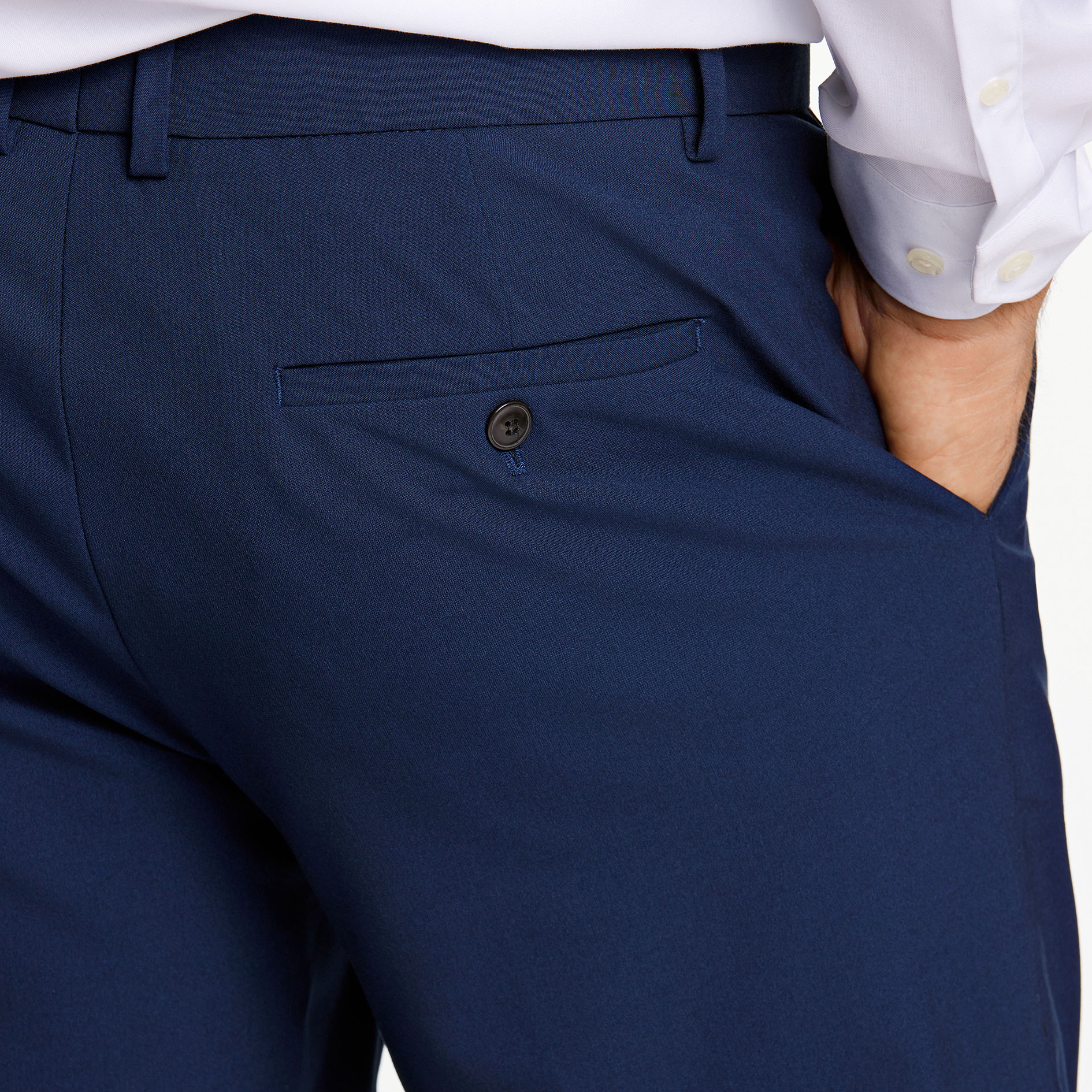 Lindbergh Superflex Slim Fit Hose, DK Blue Mel, large image number 4