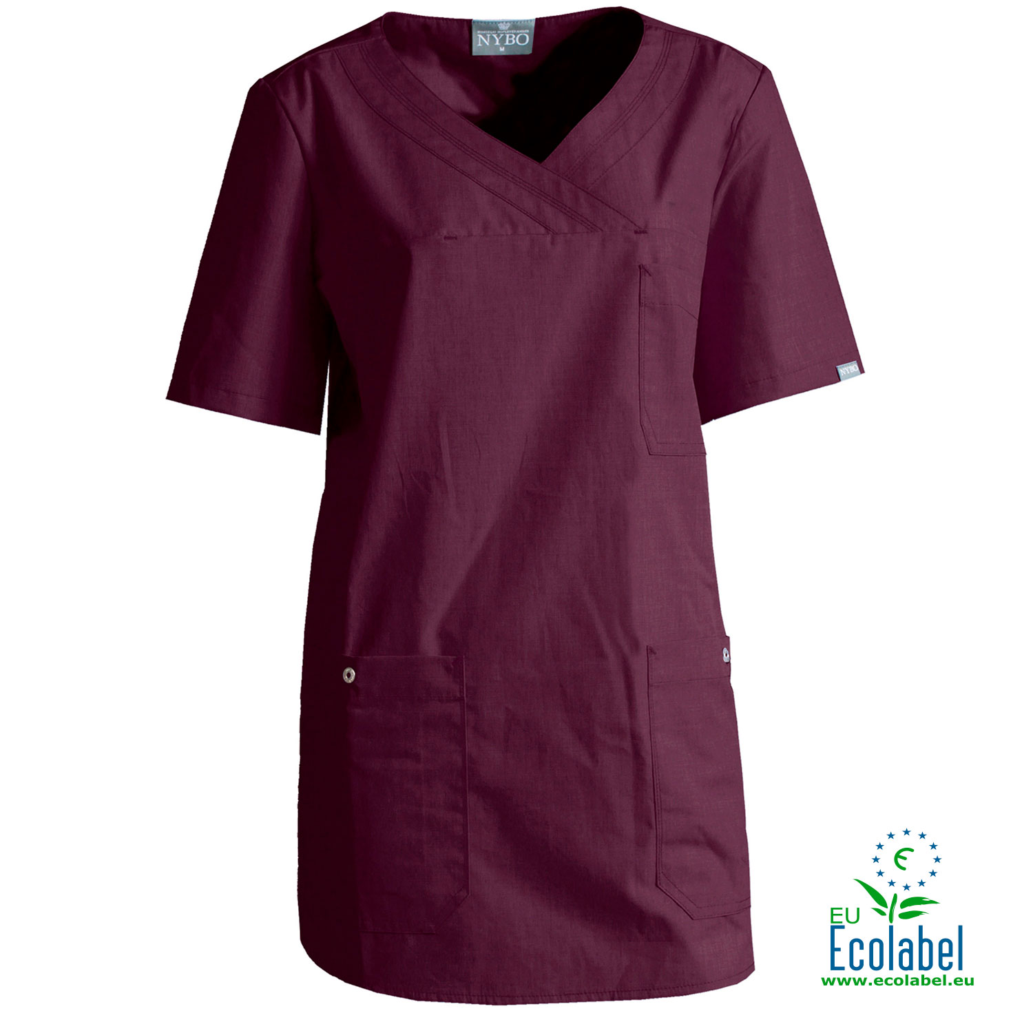 Nybo Workwear Nature dame tunika, Bordeaux, Bordeaux, swatch