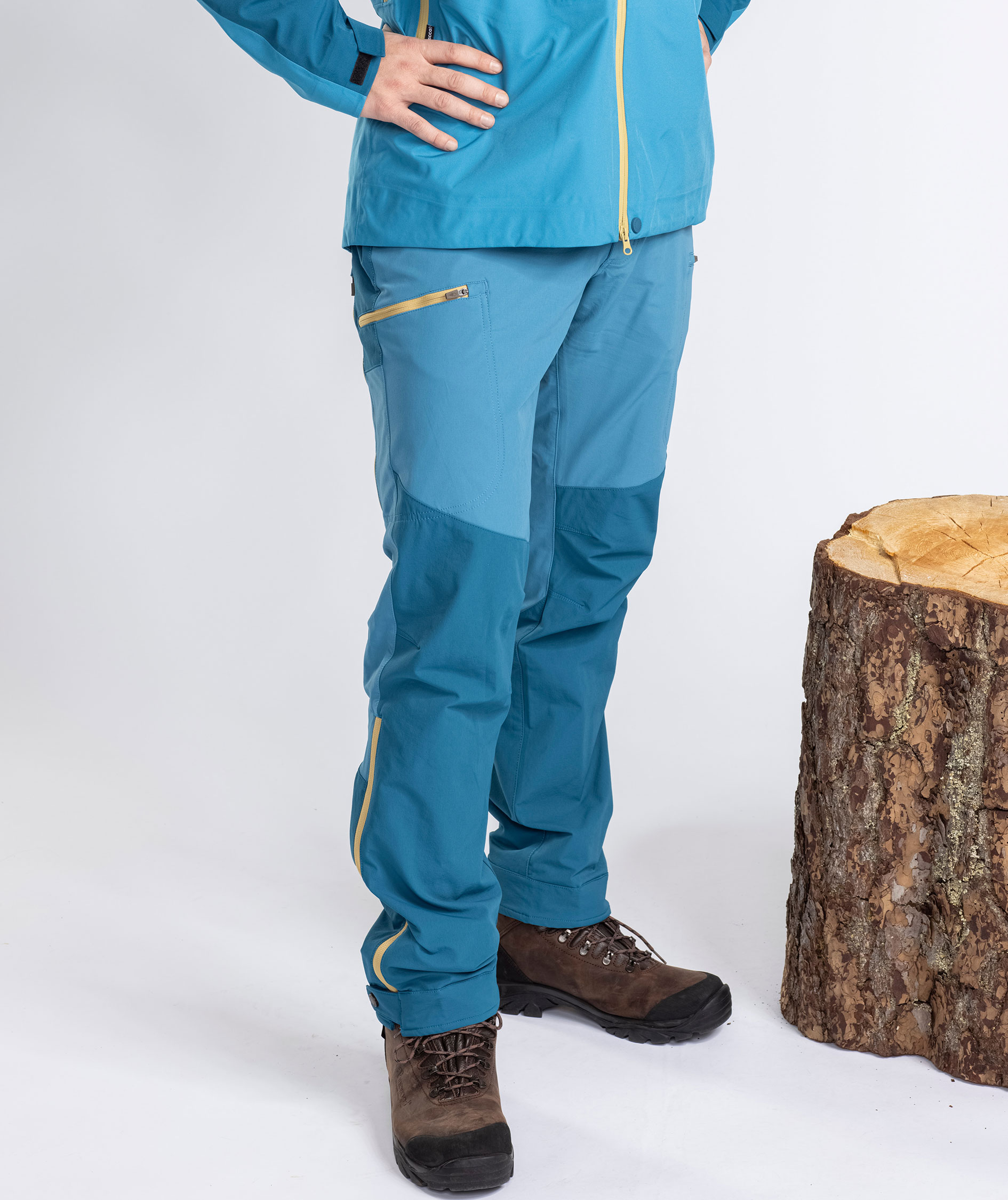 Pinewood&nbsp;Abisko Light bukser, Azur Blue/Dark Azur Blue, large image number 4