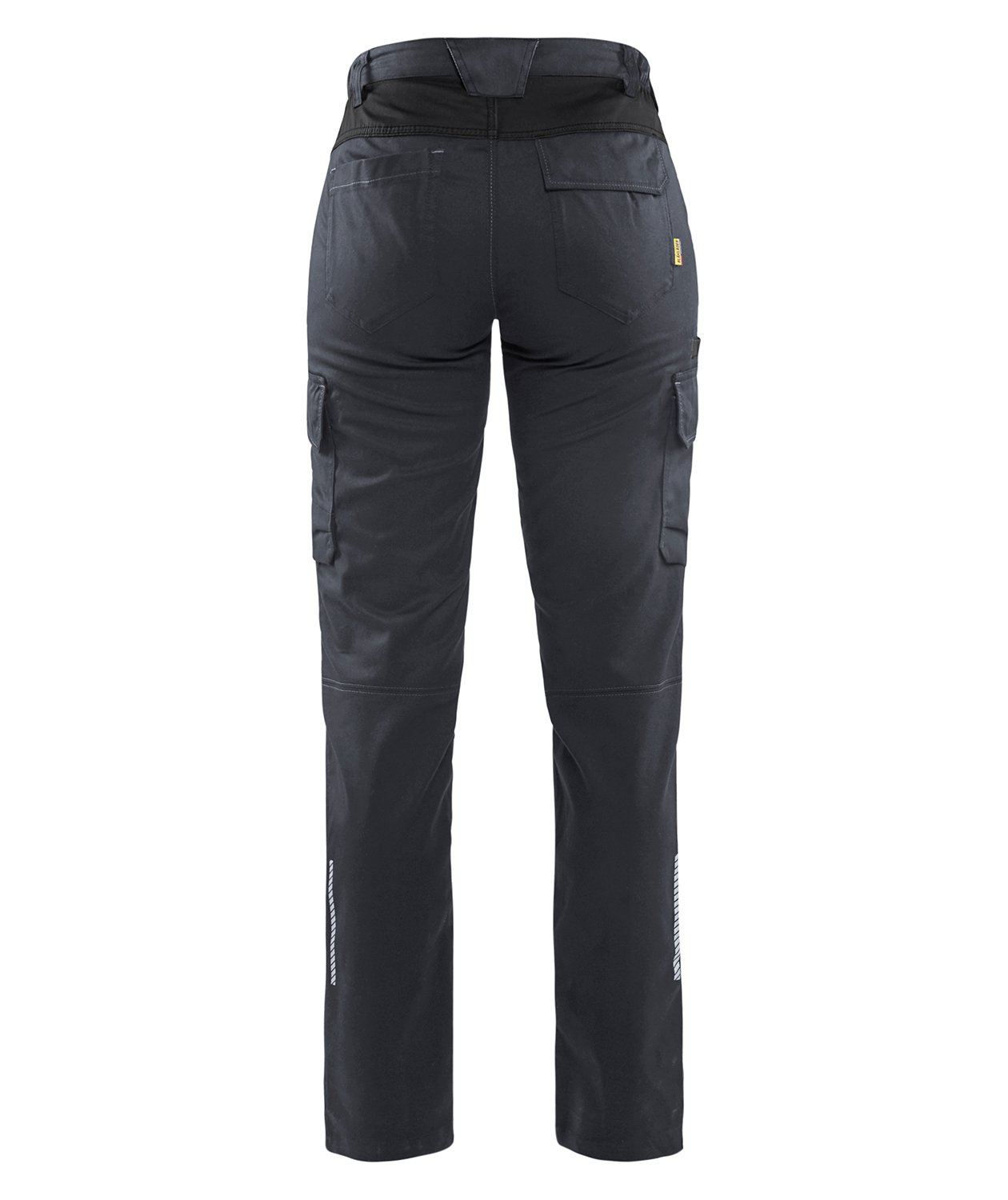 Bl&aring;kl&auml;der servicebyxa dam, Gr&aring;/Svart, large image number 3