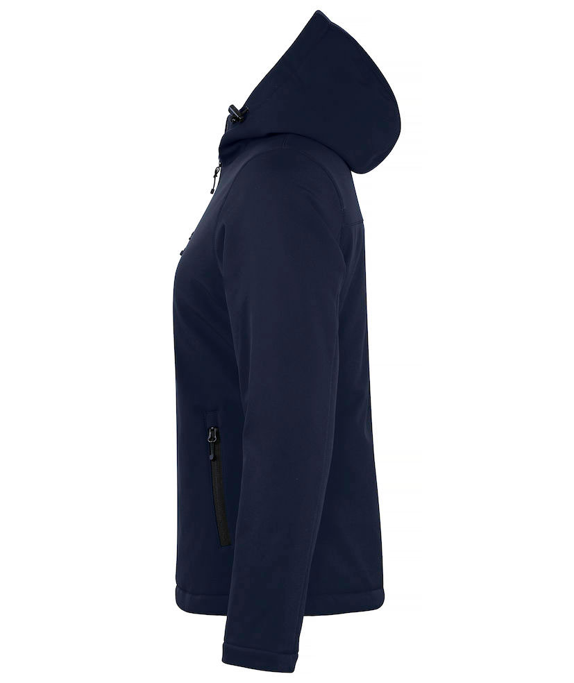 Clique fodrad softshelljacka dam, M&ouml;rk marinbl&aring;, large image number 2