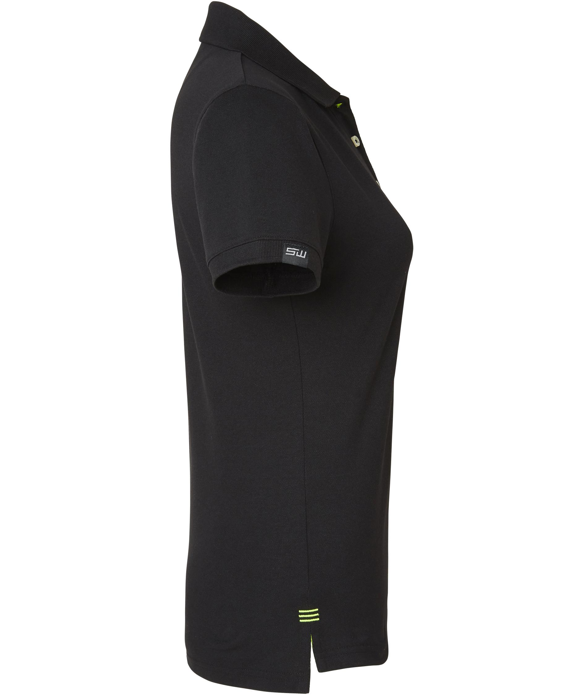 South West Wera dame polo T-shirt, Black/Yellow, large image number 3