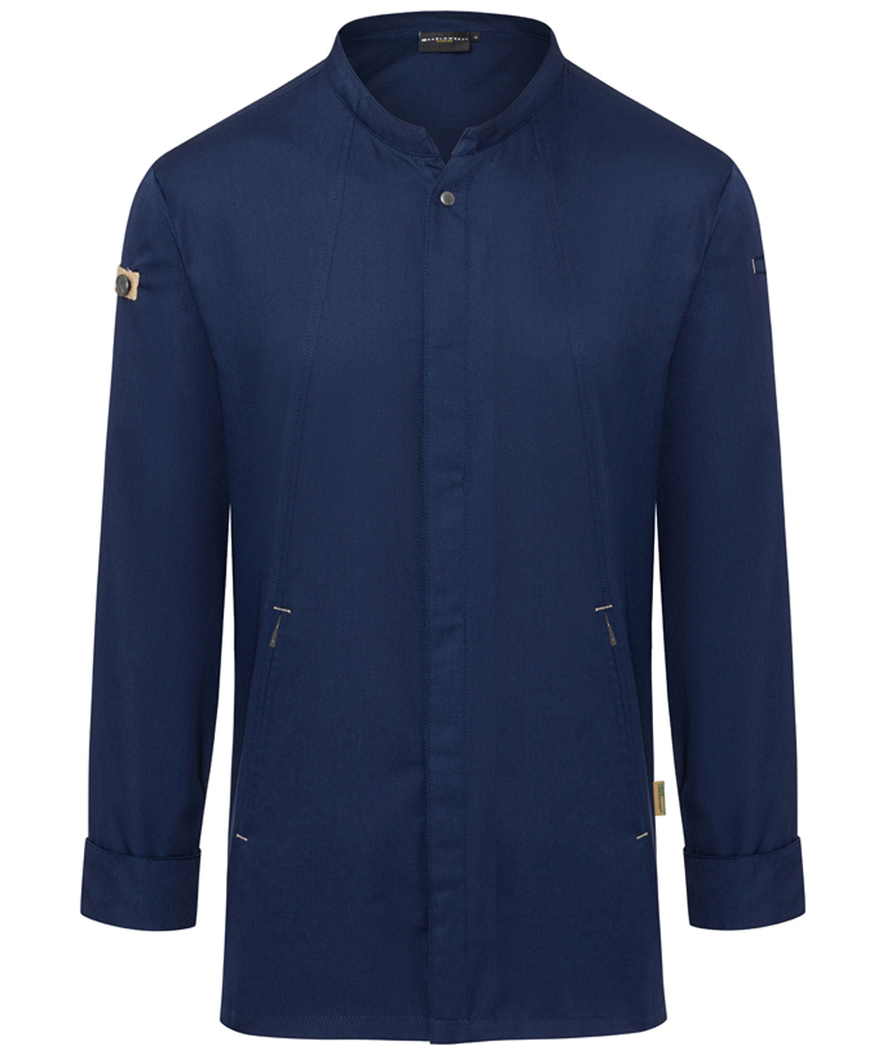 Karlowsky Green-generation chefs jacket, Steel Blue