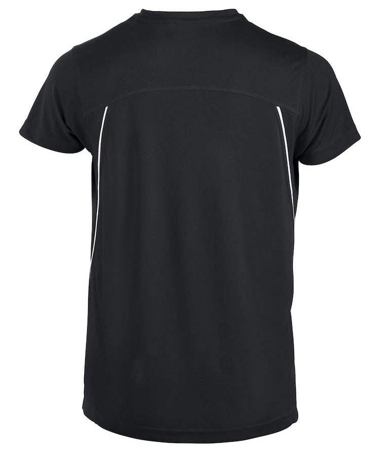 Clique Ice Sport-T  T-shirt, Svart/Vit, large image number 1