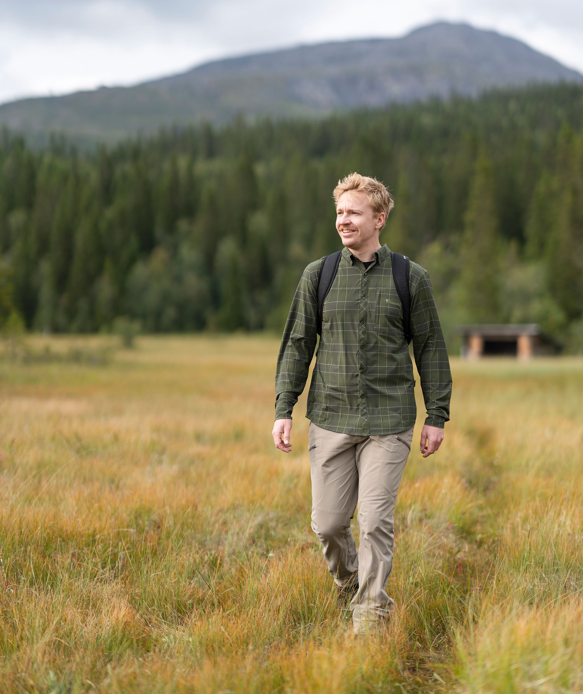 Pinewood Abisko Trekking skjorte, Moss green