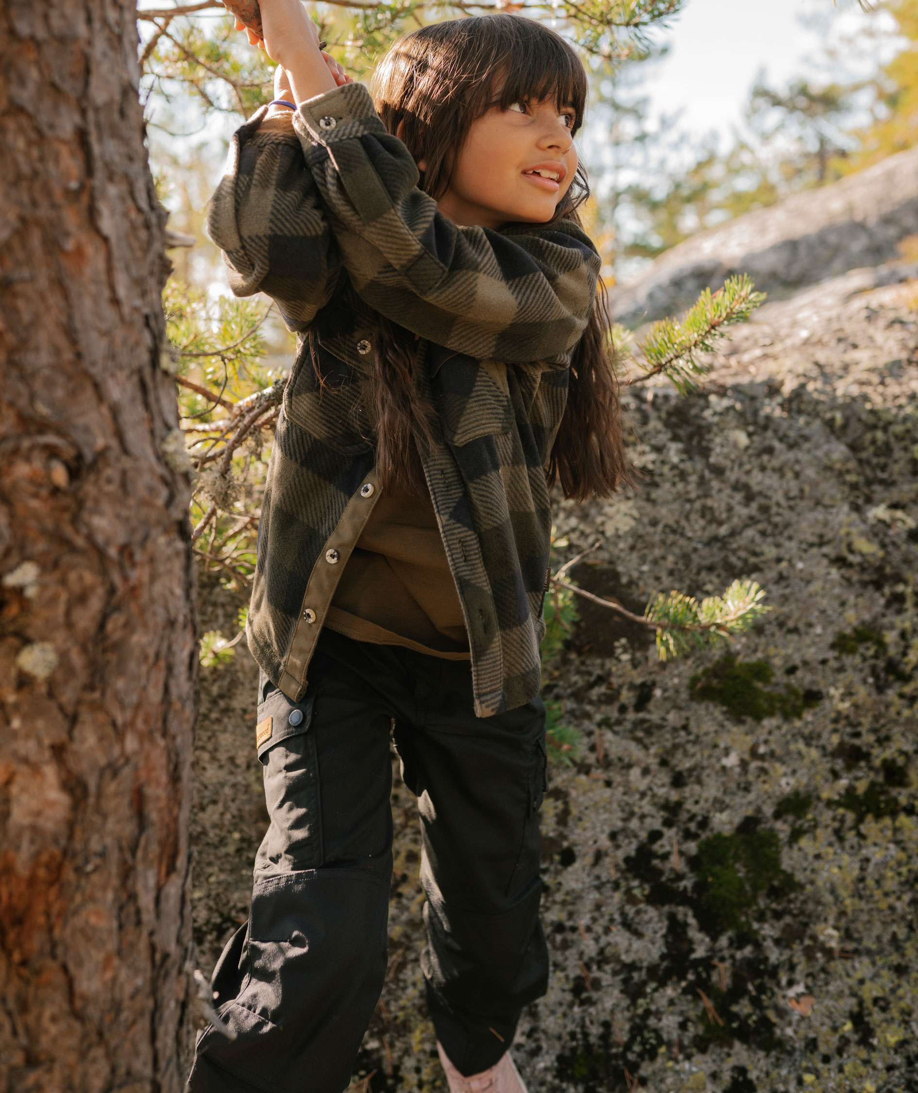 Pinewood Lappland fritidsbukser til b&oslash;rn, Sort/Sort, large image number 6