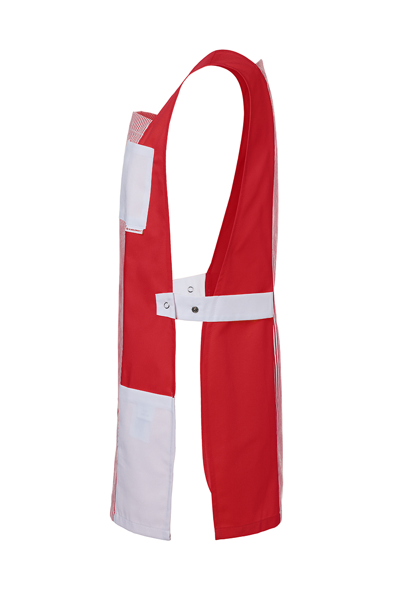 Karlowsky Nala women's sandwich apron, Red/White, large image number 3