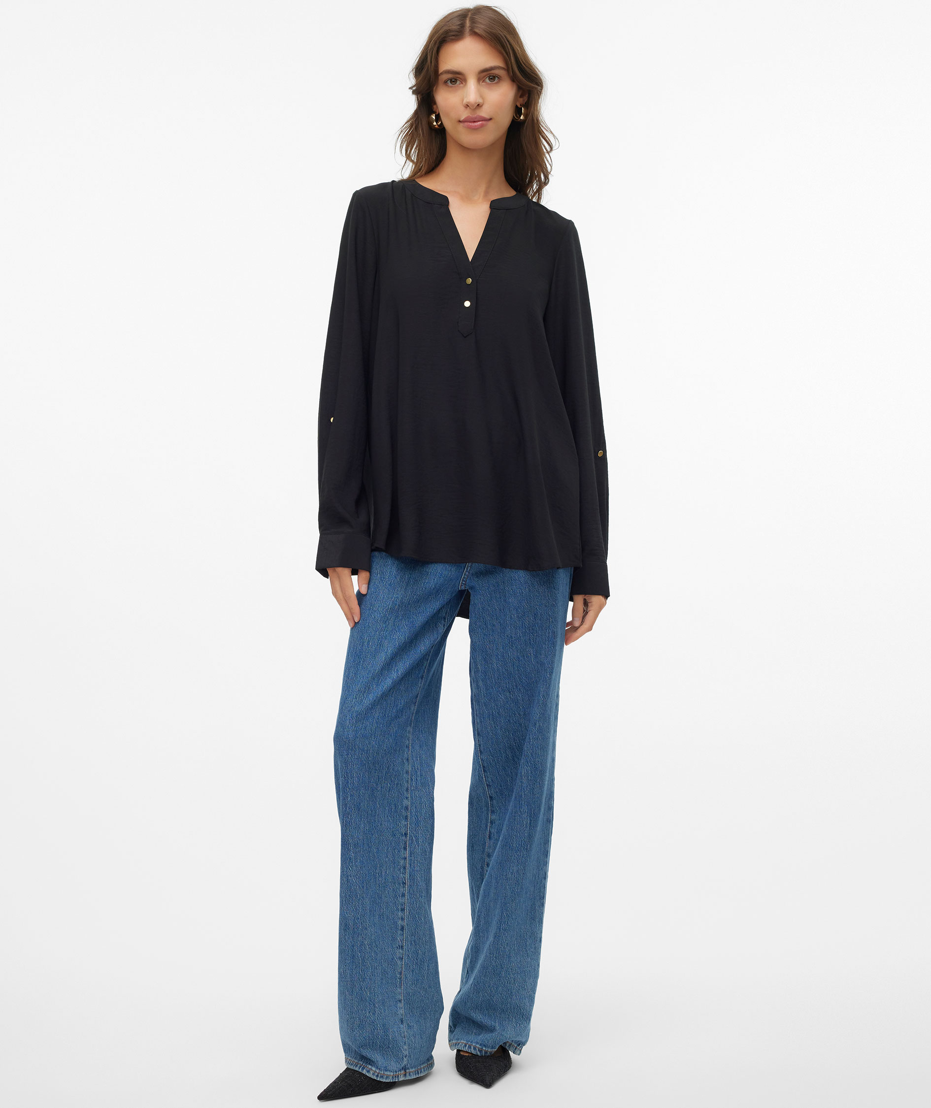 Vero Moda VMANI dame bluse, Black, large image number 4