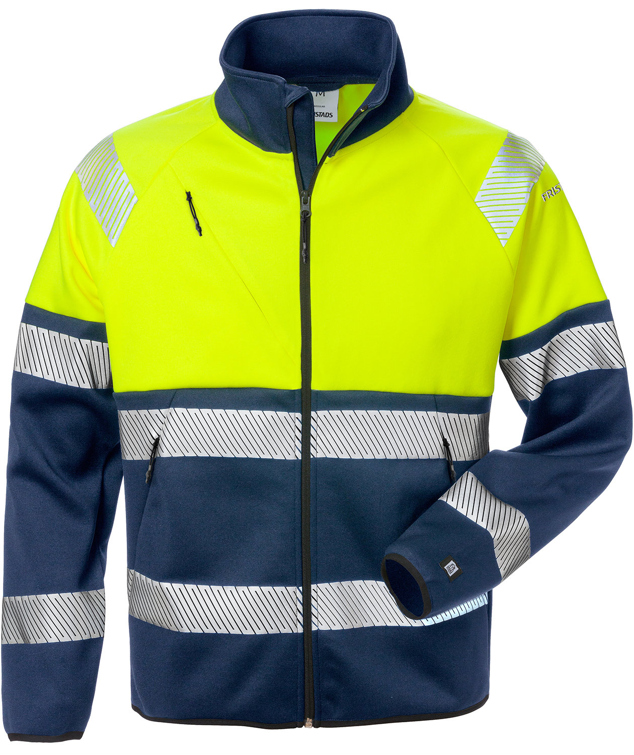 Varsel gul/marinbl&aring;