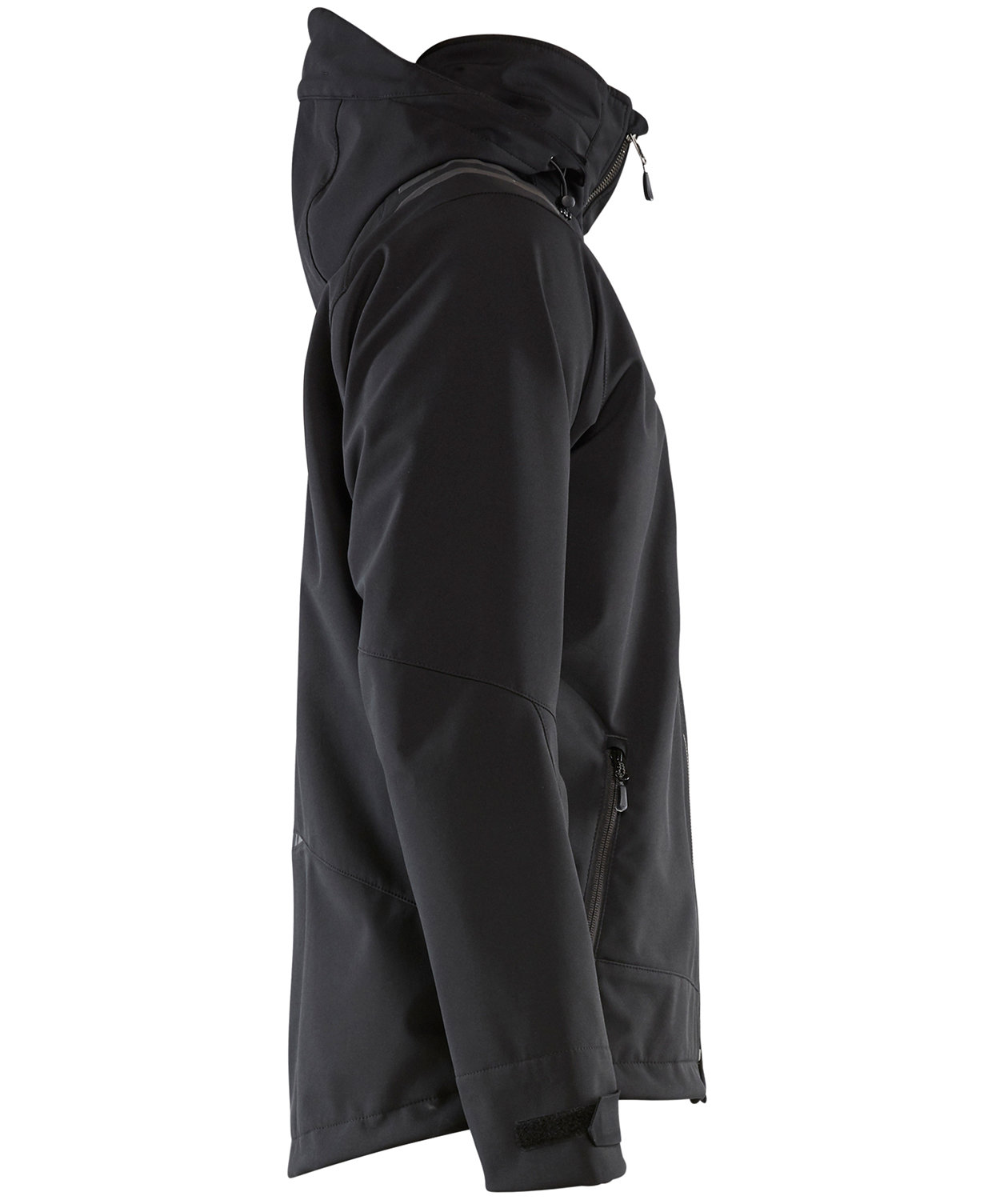 Bl&aring;kl&auml;der softshelljakke, Sort, large image number 3