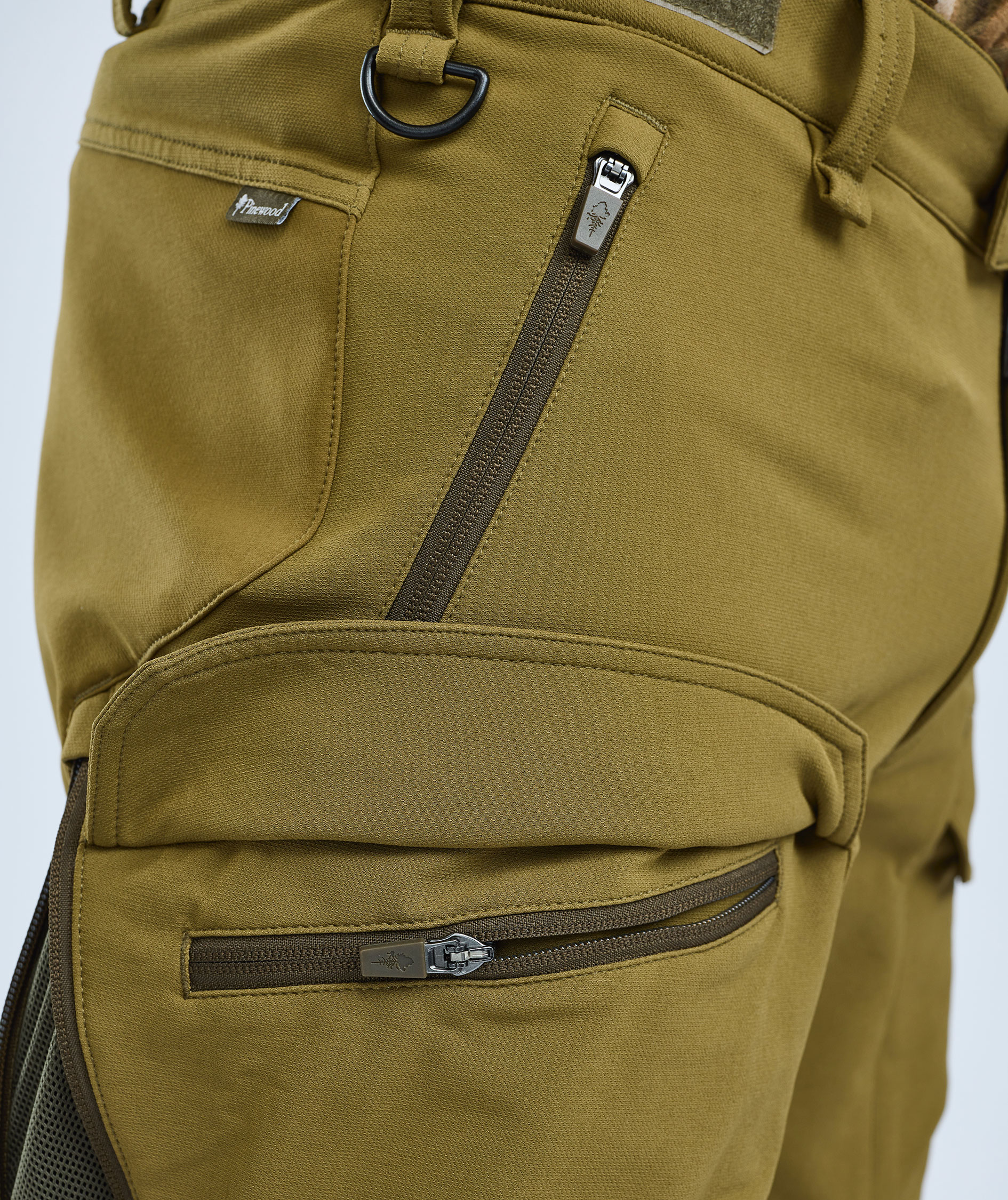 Pinewood Furudal Hunters hybrid stretch bukser, Olive green, large image number 5