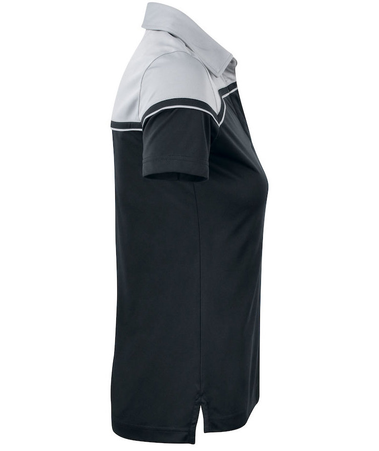 Cutter & Buck Seabeck dame polo T-shirt, Sort/Lys Gr&aring;, large image number 2