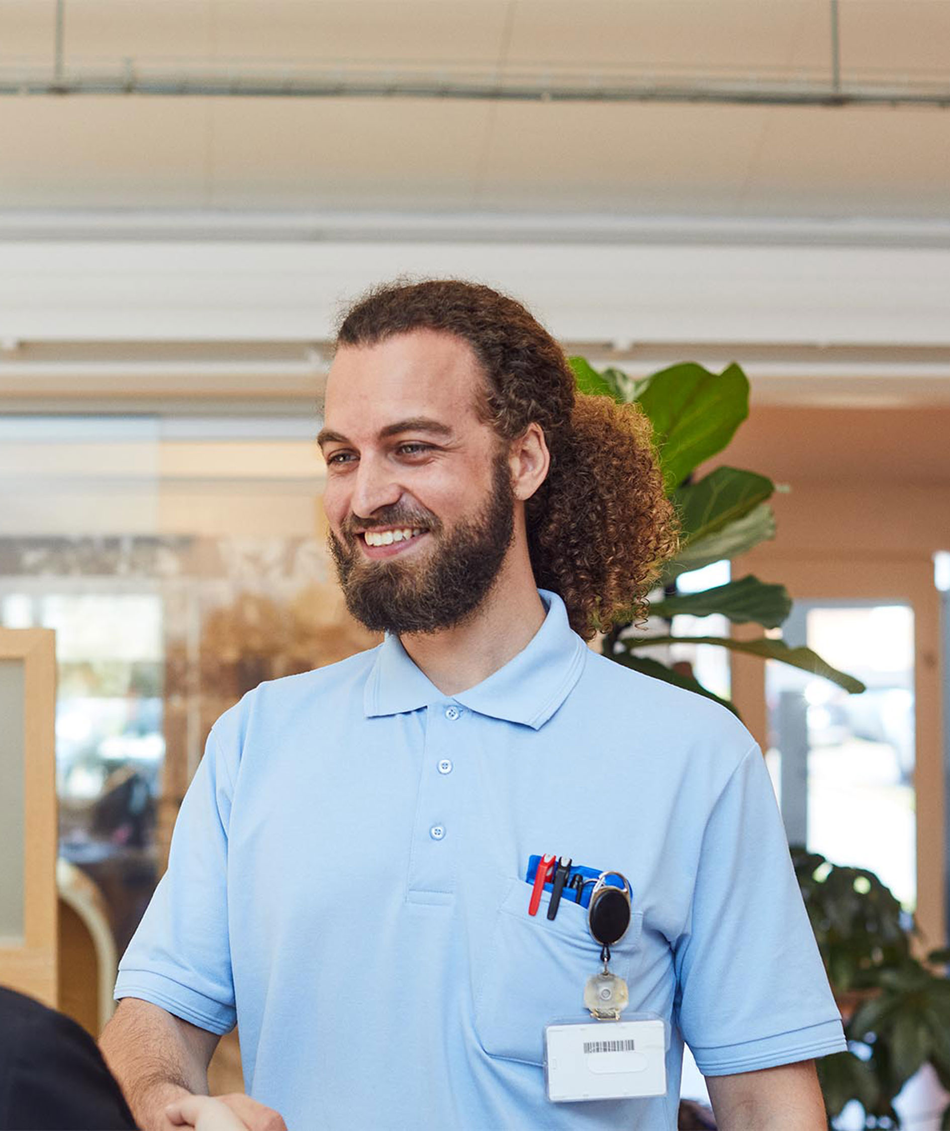 ID PRO Wear Polo shirt with chest pocket, Lightblue, large image number 5