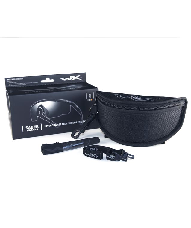 Wiley X Saber Advanced Schutzbrille, Transparent/Grau/Rost