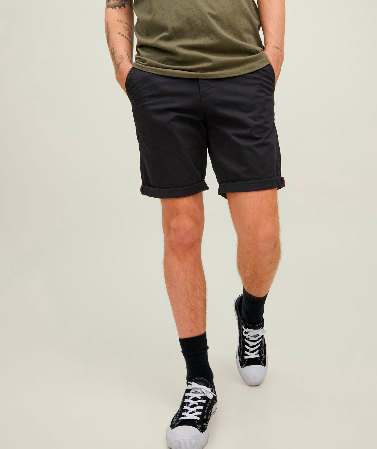 Jack & Jones JPSTBOWIE Chino shorts, Black, large image number 6