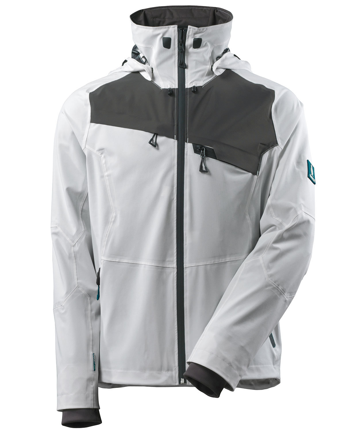 Mascot Advanced skaljakke full stretch, Hvid/M&oslash;rk&nbsp;Antracitgr&aring;