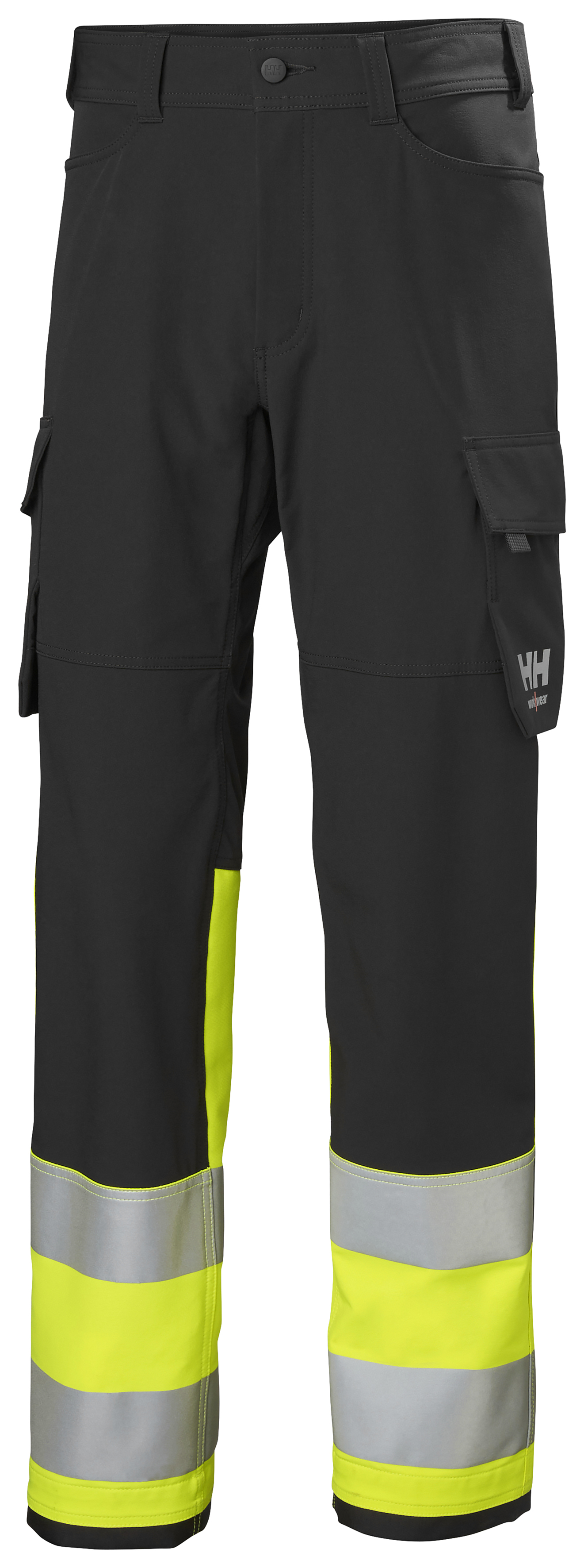 Helly Hansen Alna 4X cargo servicebyxa full stretch, Varsel Gul/Ebony, large image number 0