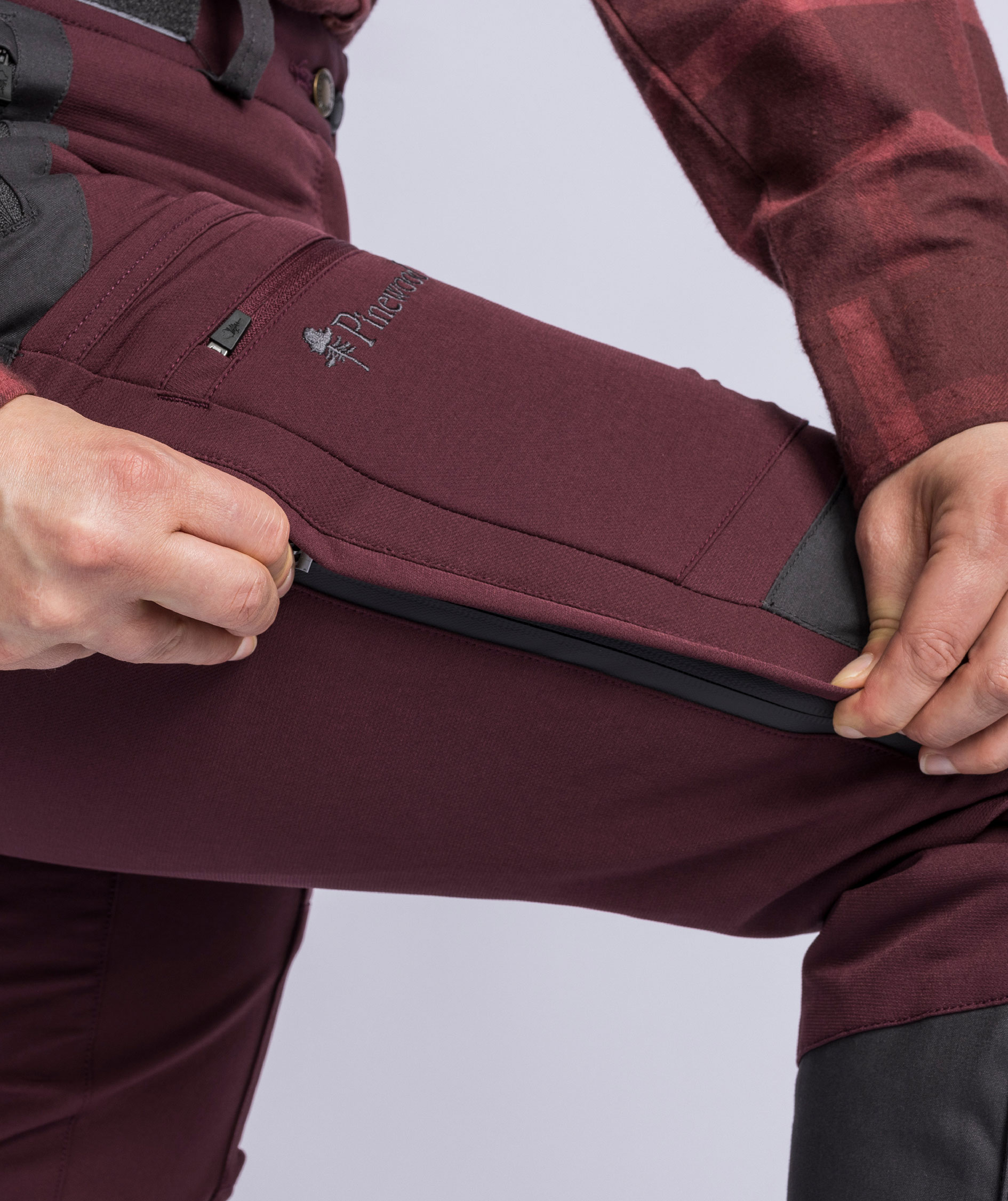 Pinewood&nbsp;Finnveden Hybrid Extreme damebukser, Earth Plum, large image number 6